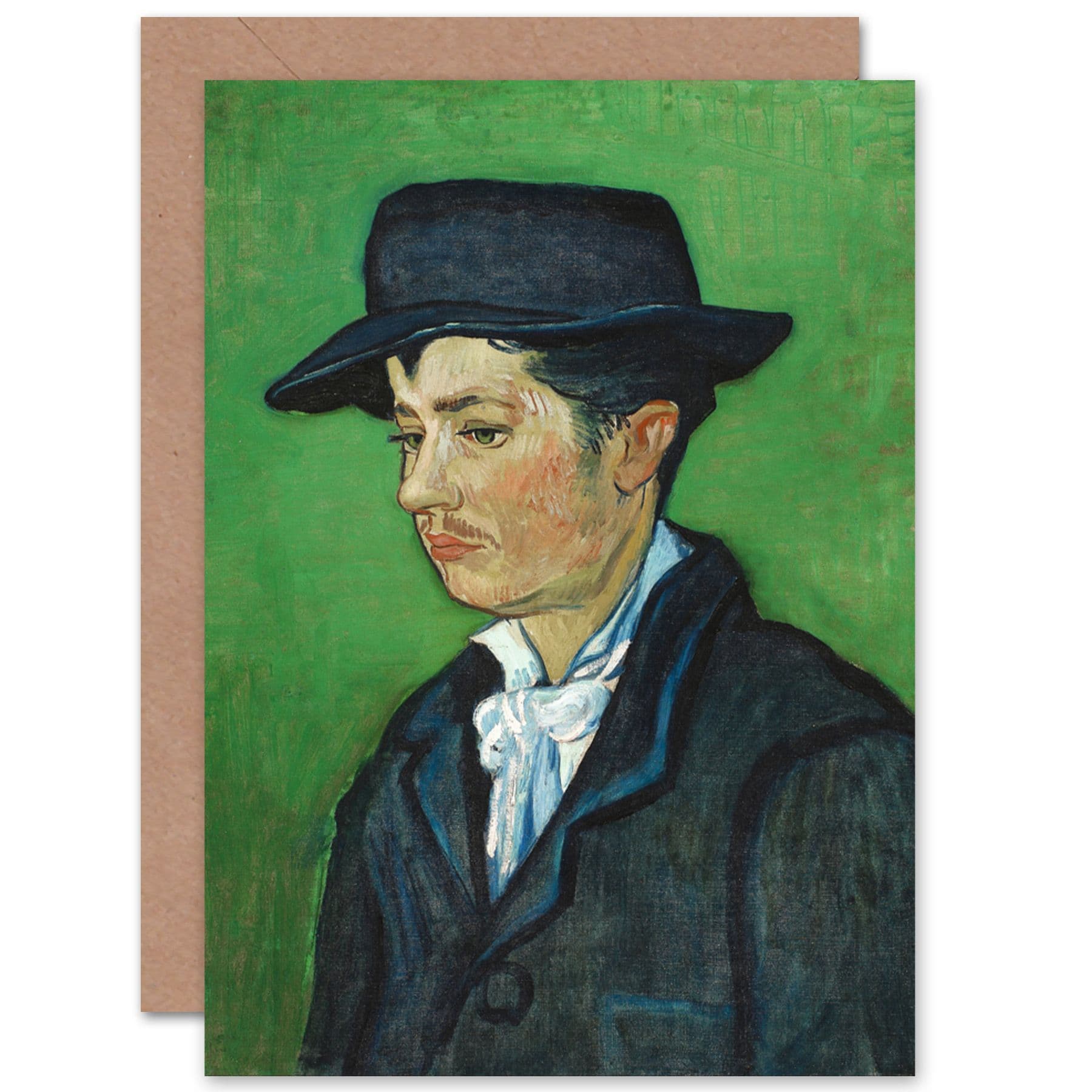 Vincent Van Gogh Portrait Armand Roulin Fine Art Greetings Card