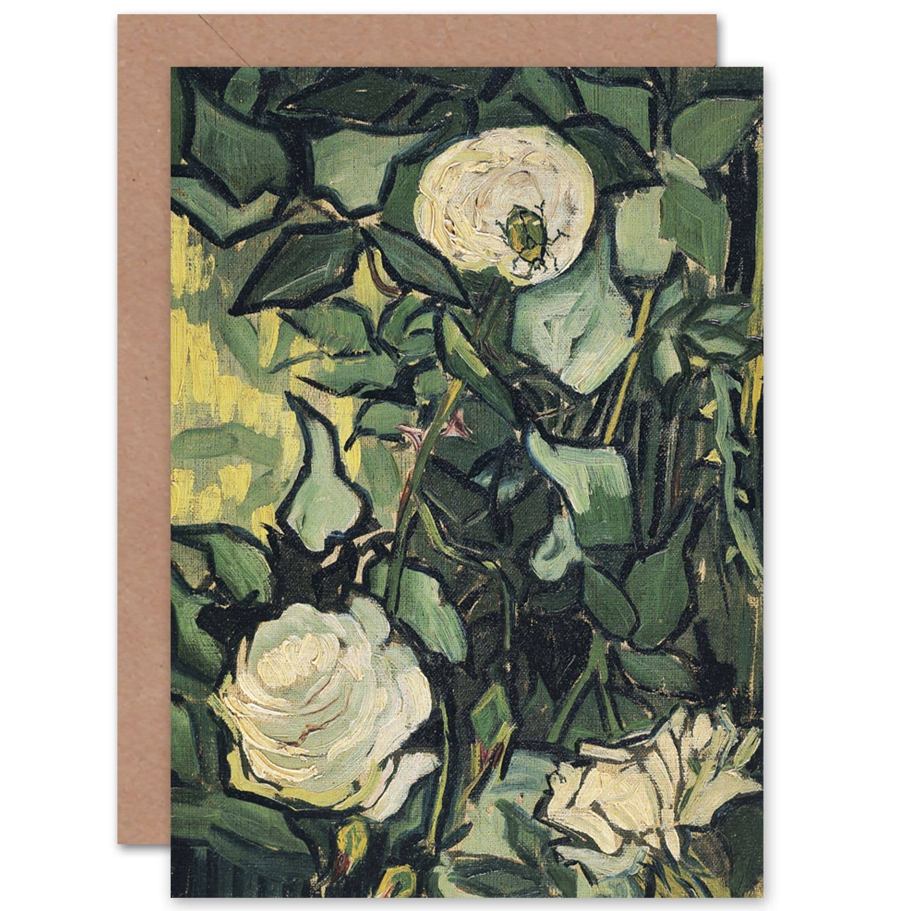 Vincent Van Gogh Roses Fine Art Greetings Card