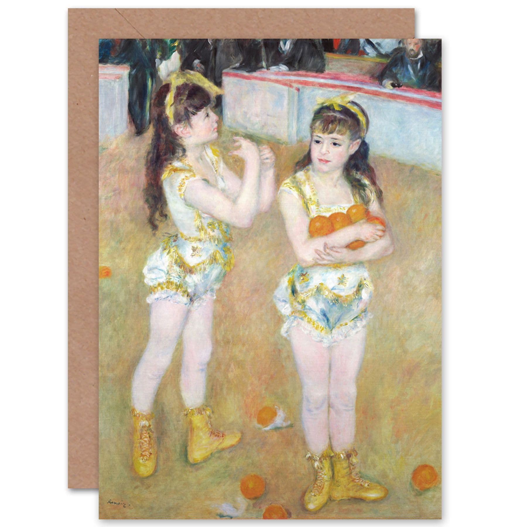 Renoir Acrobats Cirque Fernando Wartenberg Sisters Fine Art Greetings Card