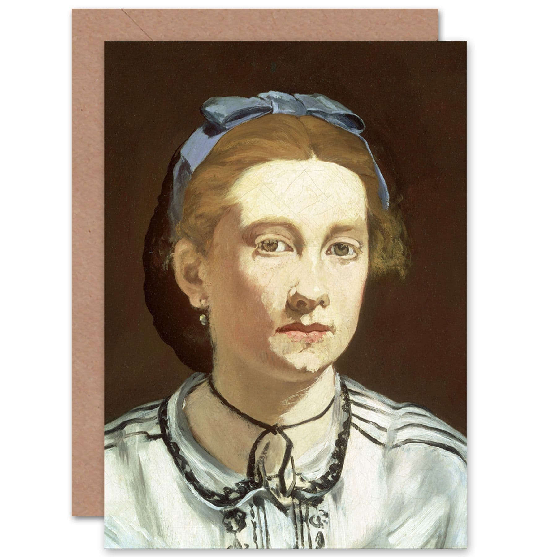 Edouard Manet Victorine Meurent Painting Fine Art Greetings Card