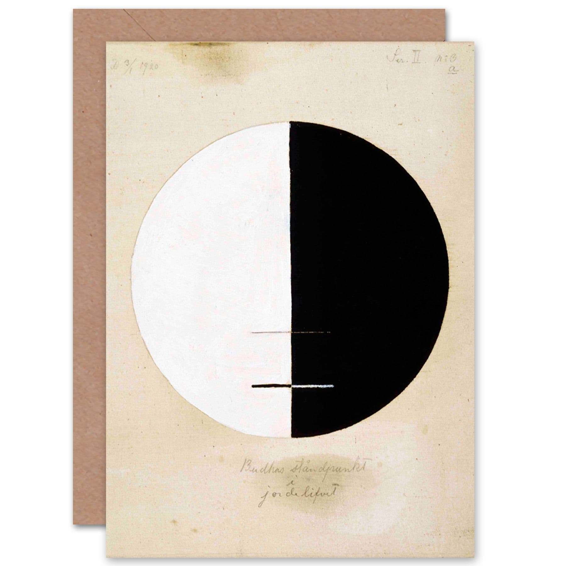 Af Klint Buddhas Standpoint Earthly Life No 3A Fine Art Greetings Card
