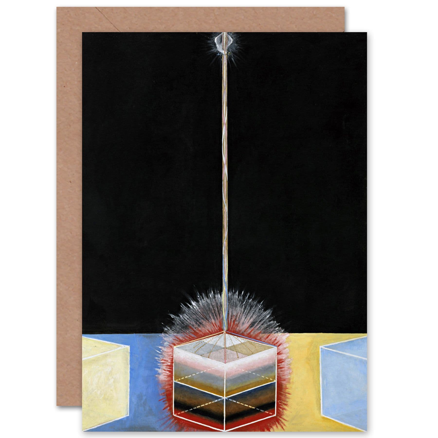 Hilma Af Klint Group Ix No 27 Uw Dove Abstract Fine Art Greetings Card