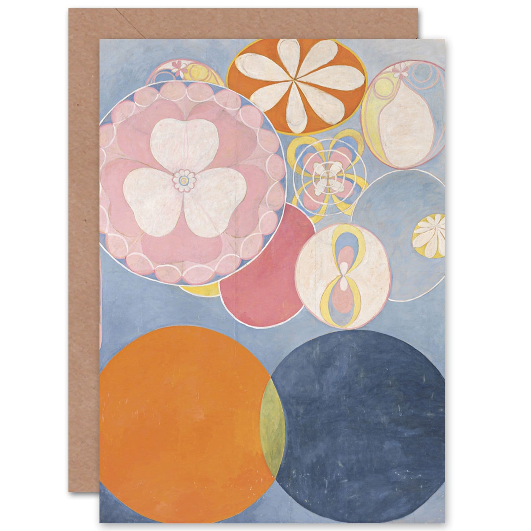 Hilma Af Klint Group Iv No 2 Ten Largest Youth Fine Art Greetings Card