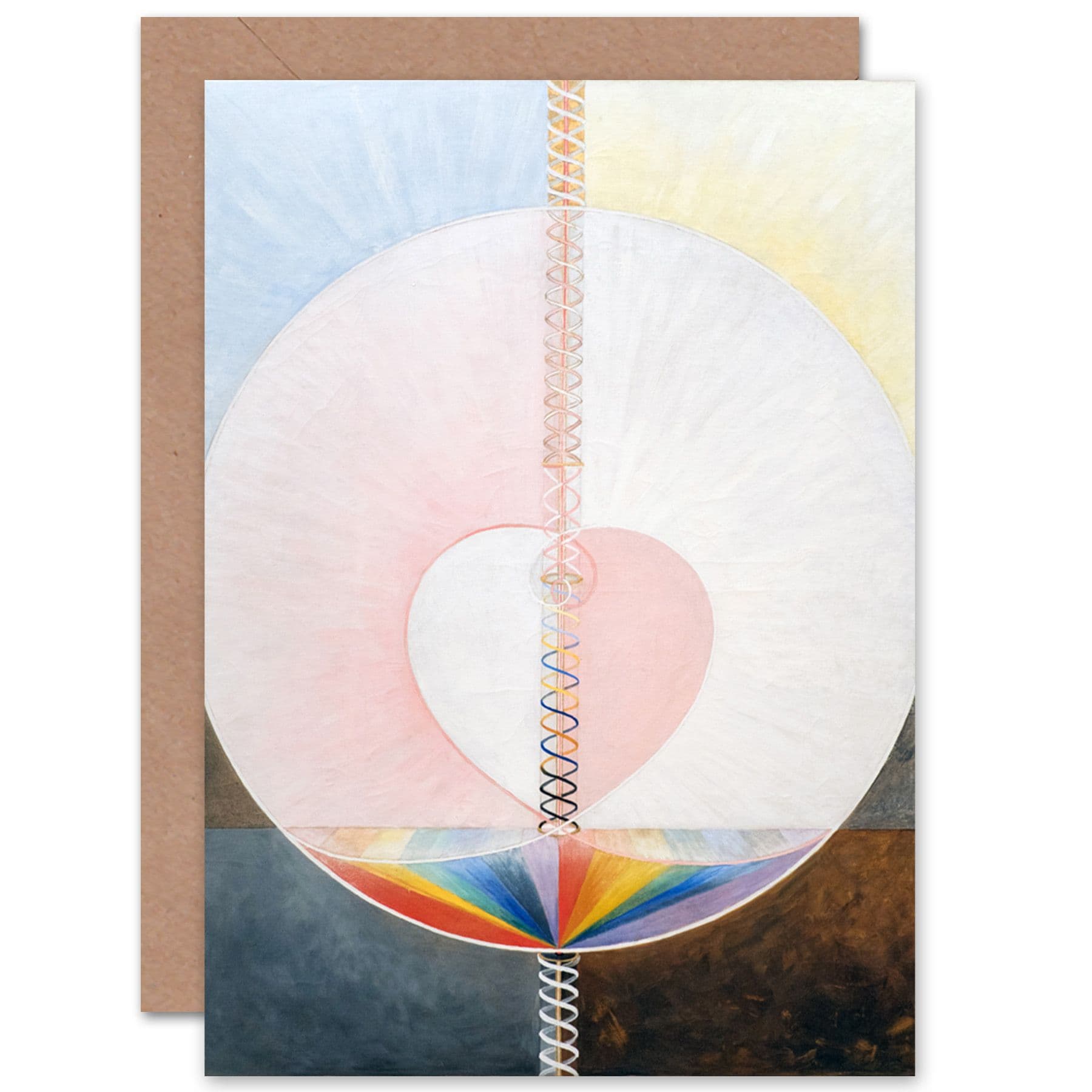 Hilma Af Klint Group Ix Uw No 25 Dove Abstract Fine Art Greetings Card