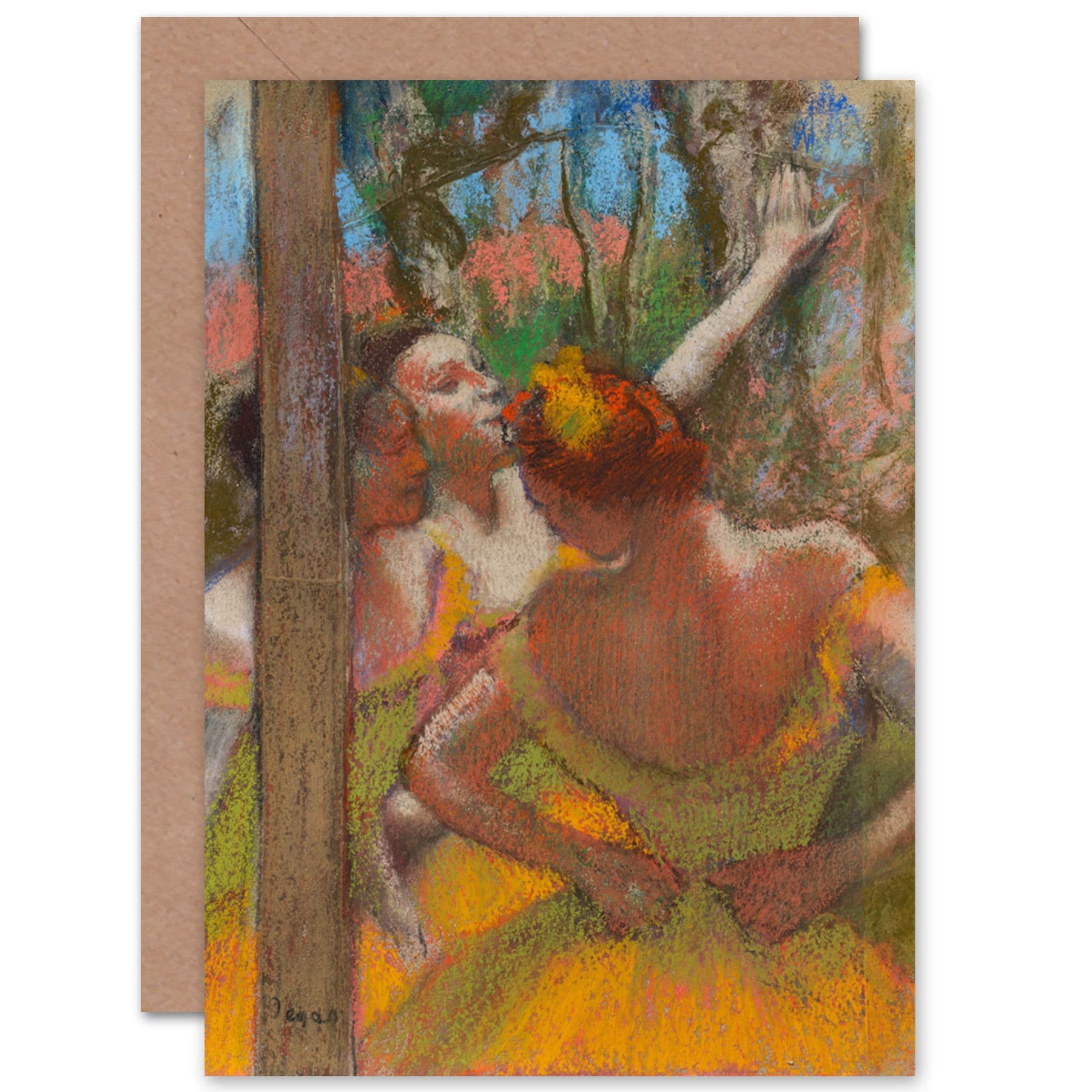 Edgar Degas Dancers Ballerina Painting Fine Art Greetings Card
