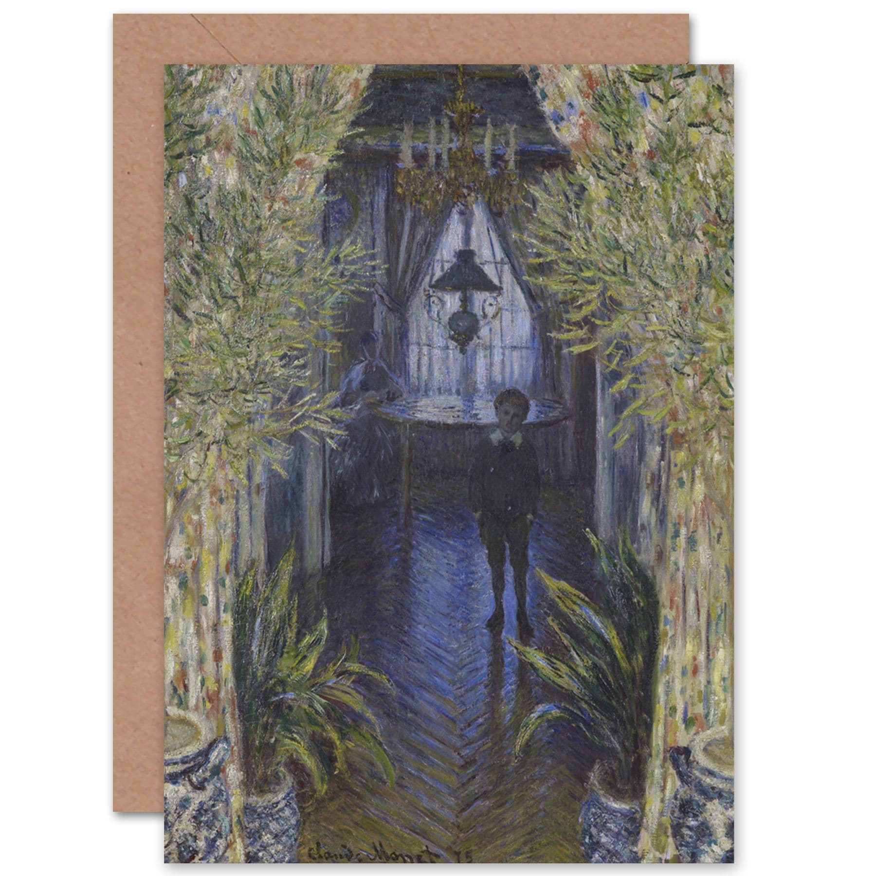 Claude Monet Corner Apartment Fine Art Greetings Card