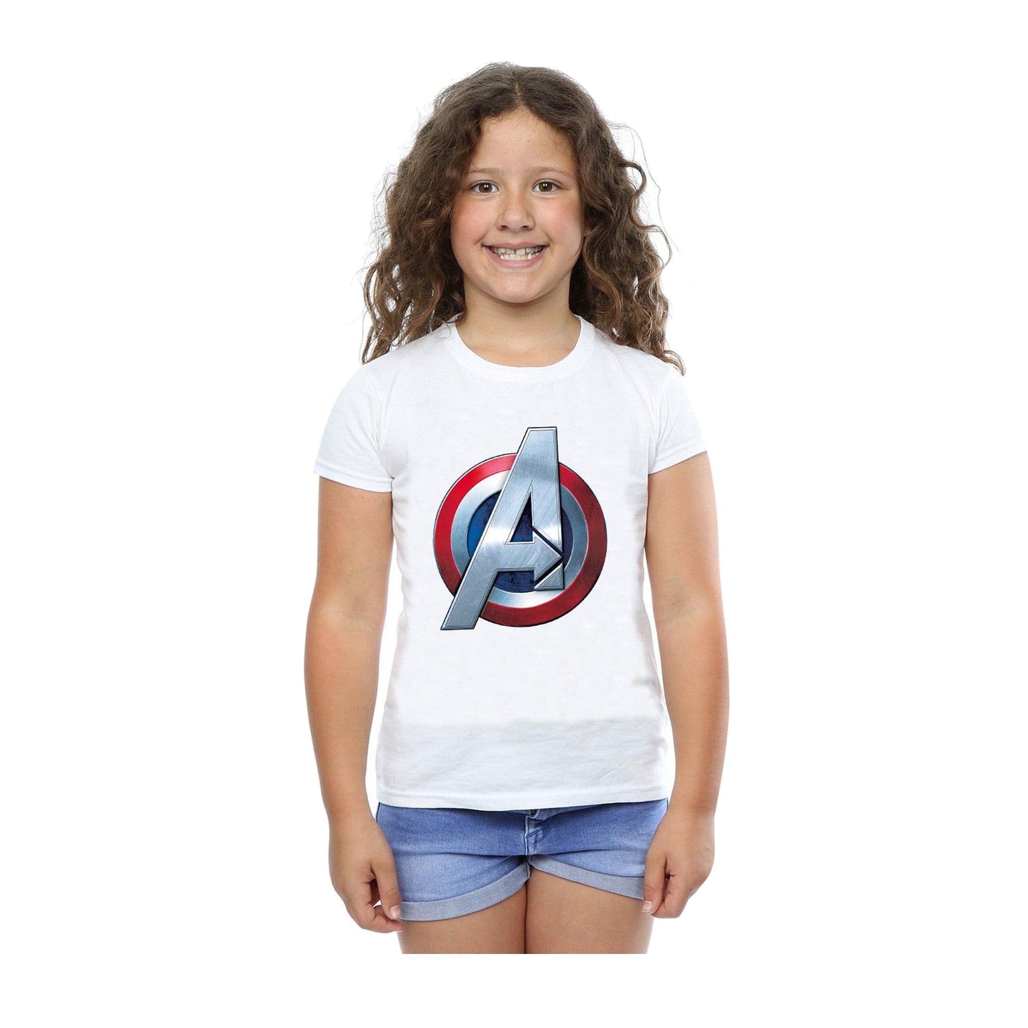 Avengers 3D Logo Cotton T Shirt