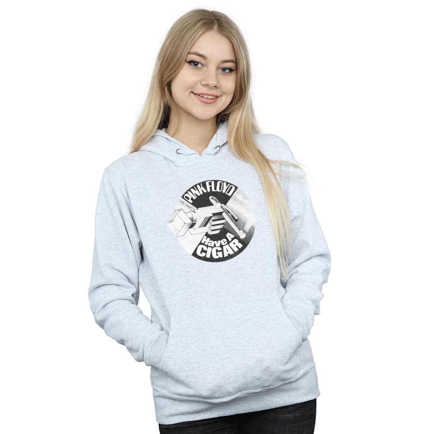 Have Cigar Hoodie Grey