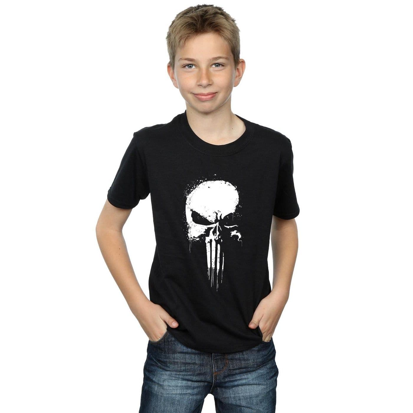 Punisher Spray Skull T Shirt