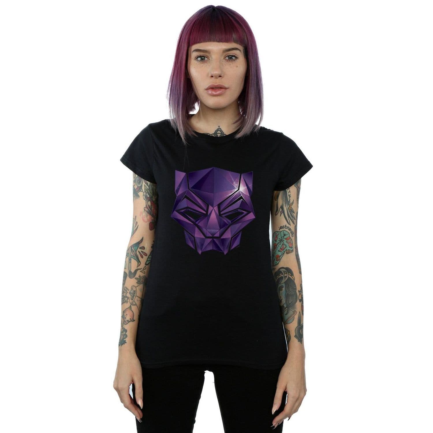 Avengers Infinity War Panther Geometric Cotton T Shirt