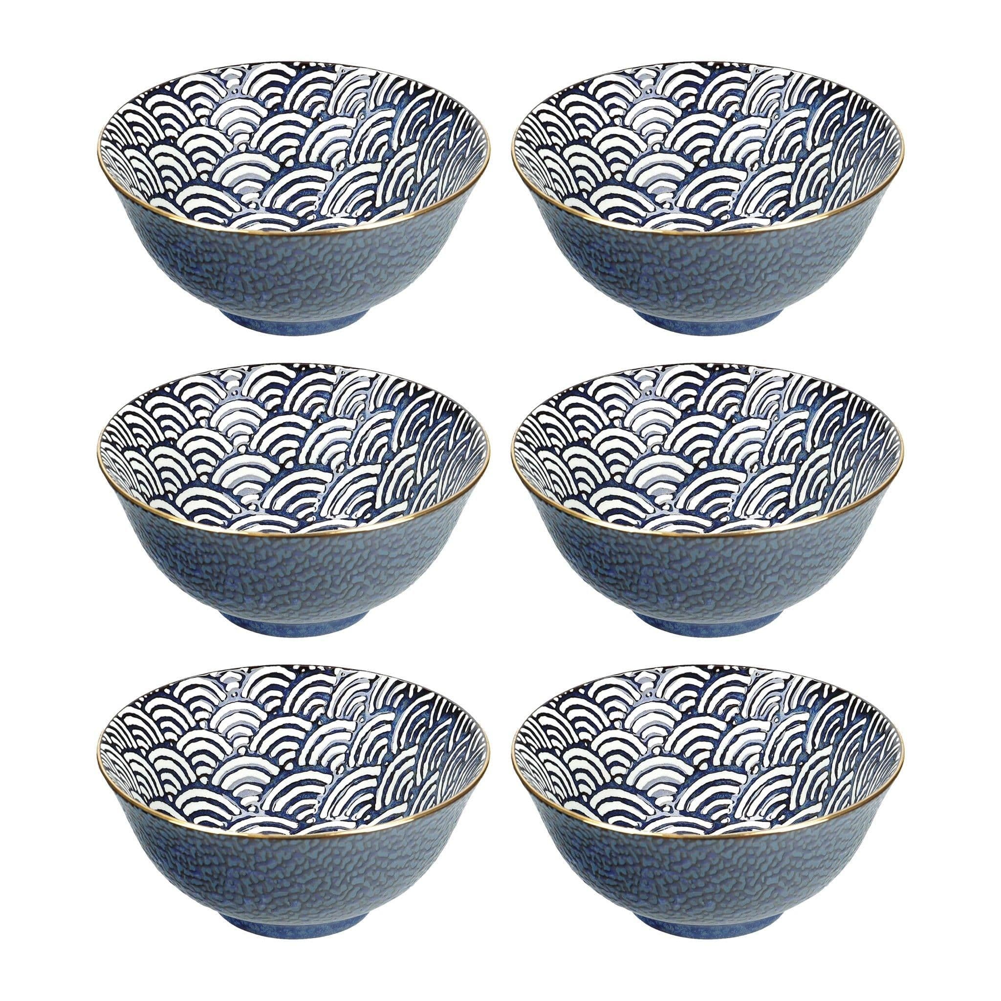 Satori 6 Piece Porcelain Rice Bowl Set