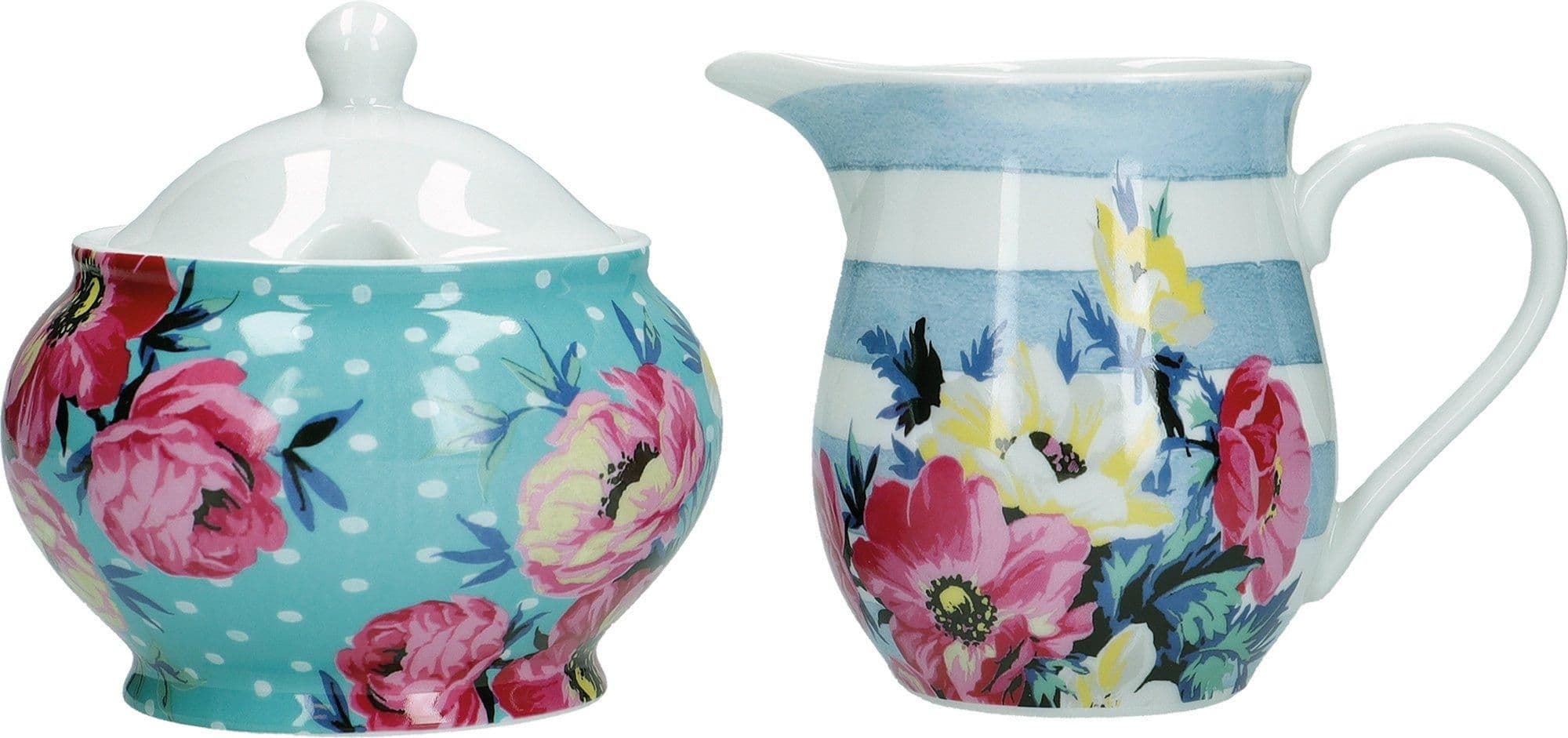 Clovelly Porcelain Sugar Bowl Creamer Set