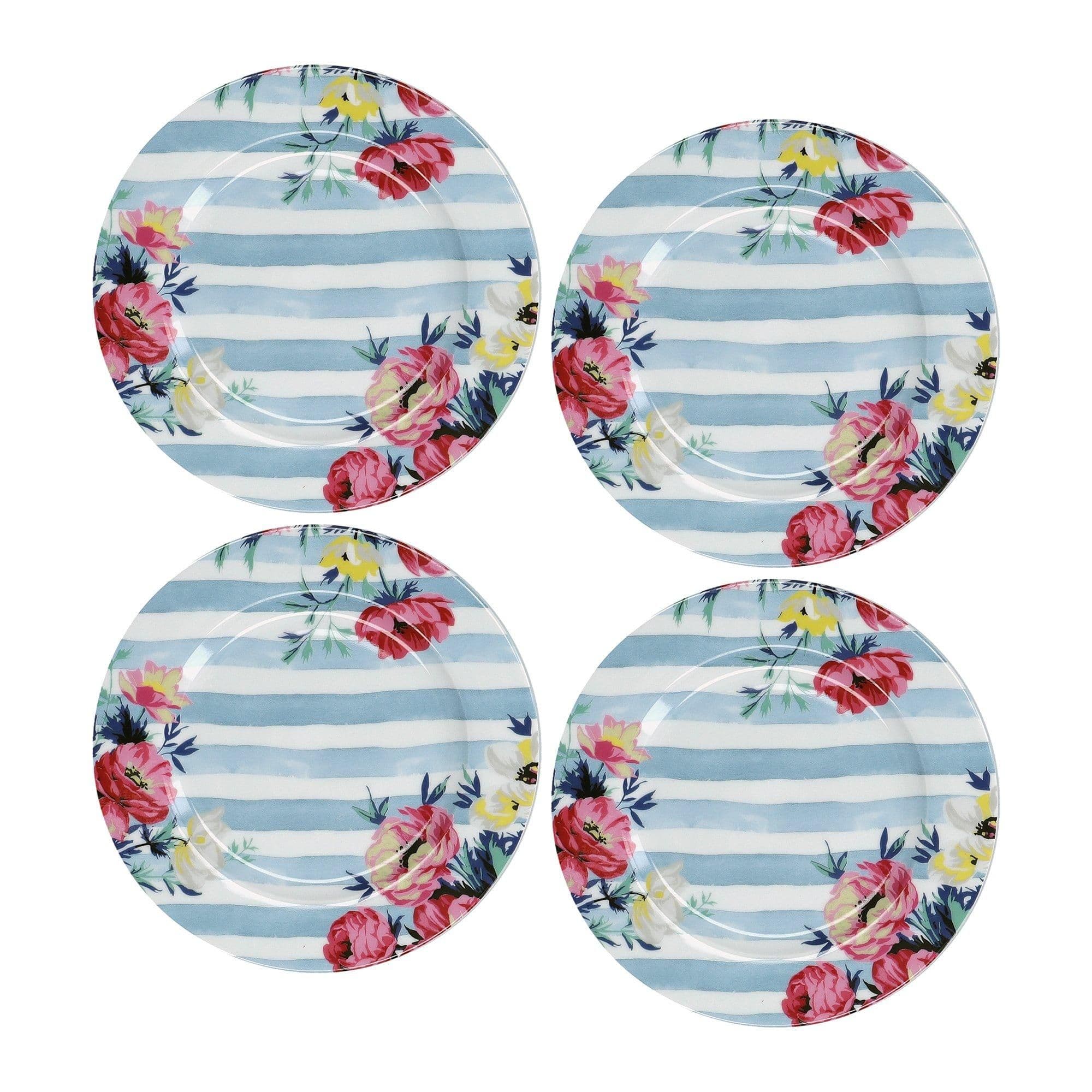 Set 4 Clovelly Porcelain 19cm Side Plates