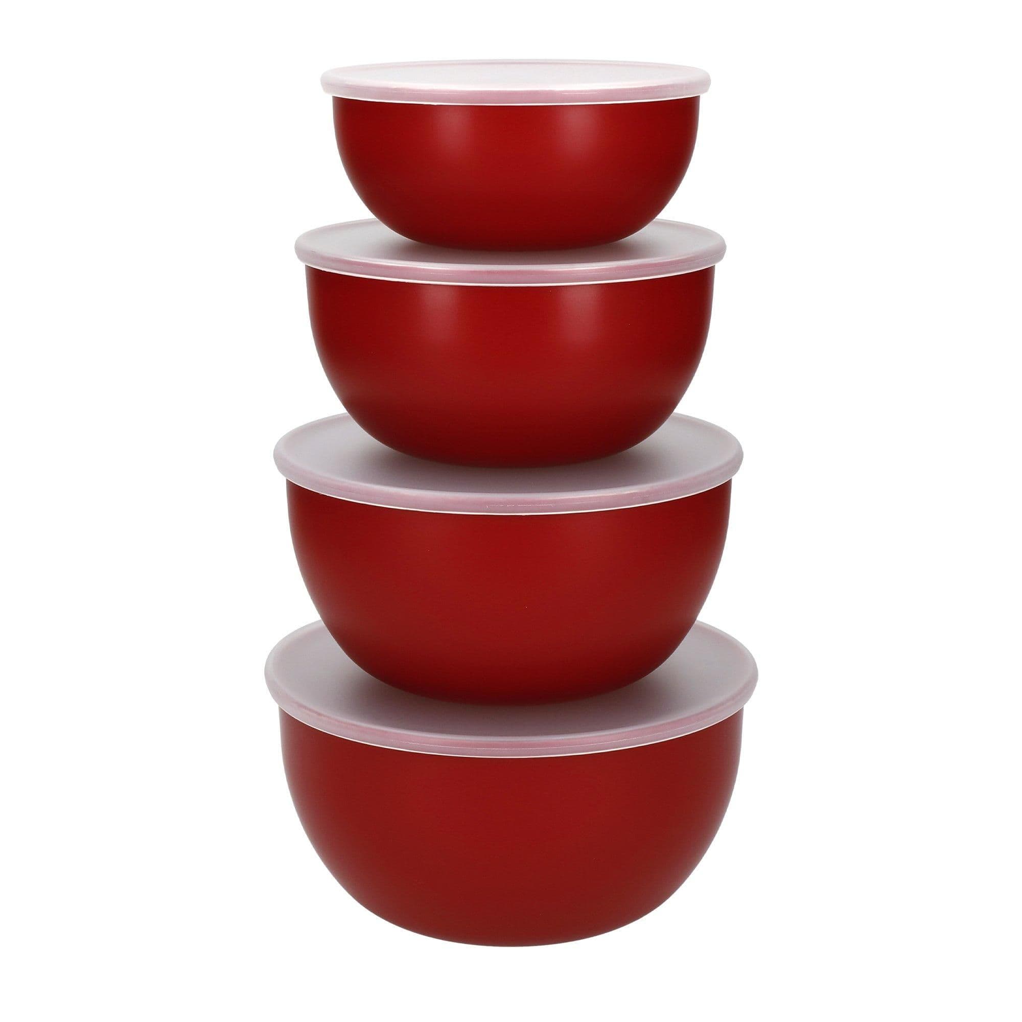 4pc Meal Prep Bowls Set with Lids - Empire Red