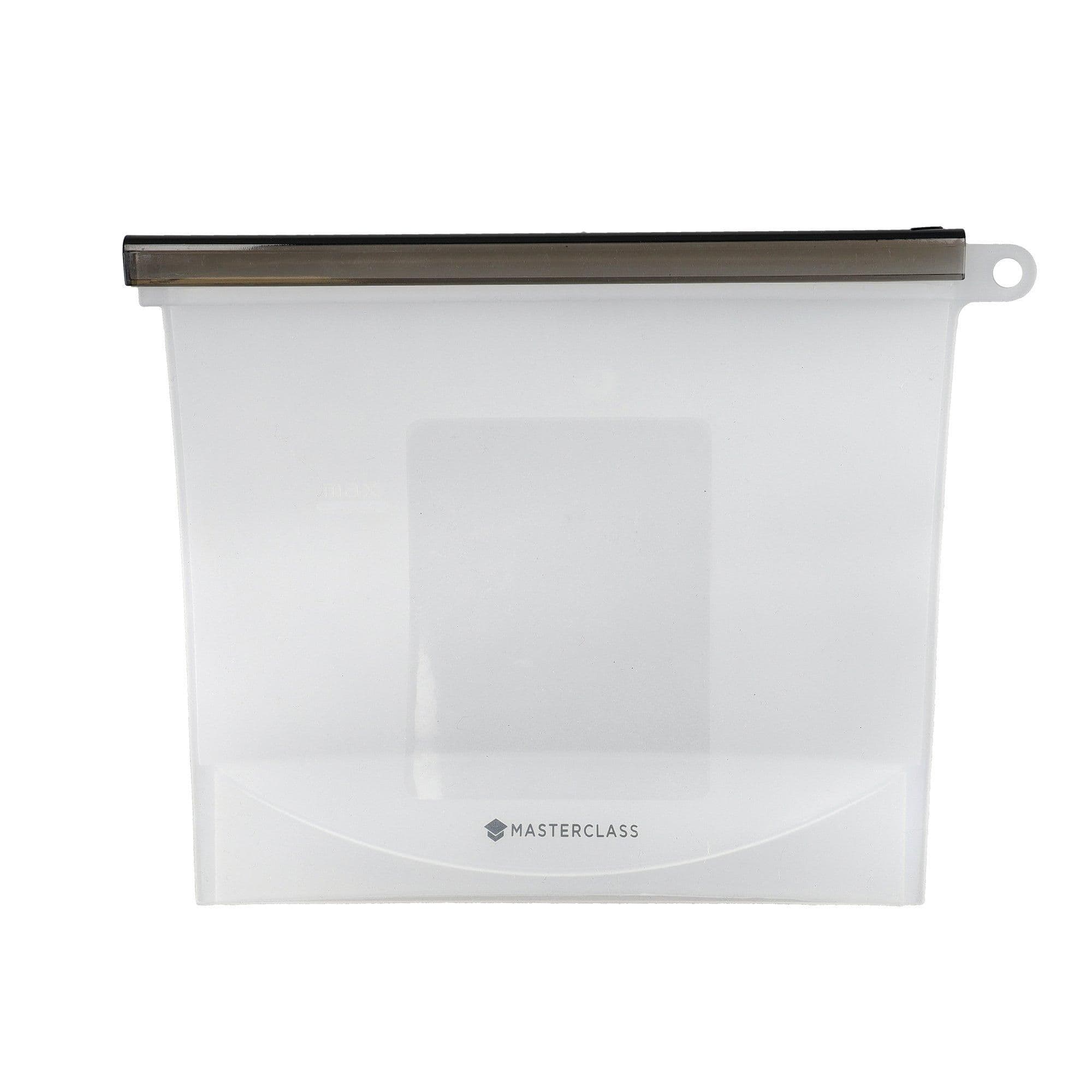 1 Litre Reusable Food Bag Leakproof Airtight Seal BPA Free Silicone