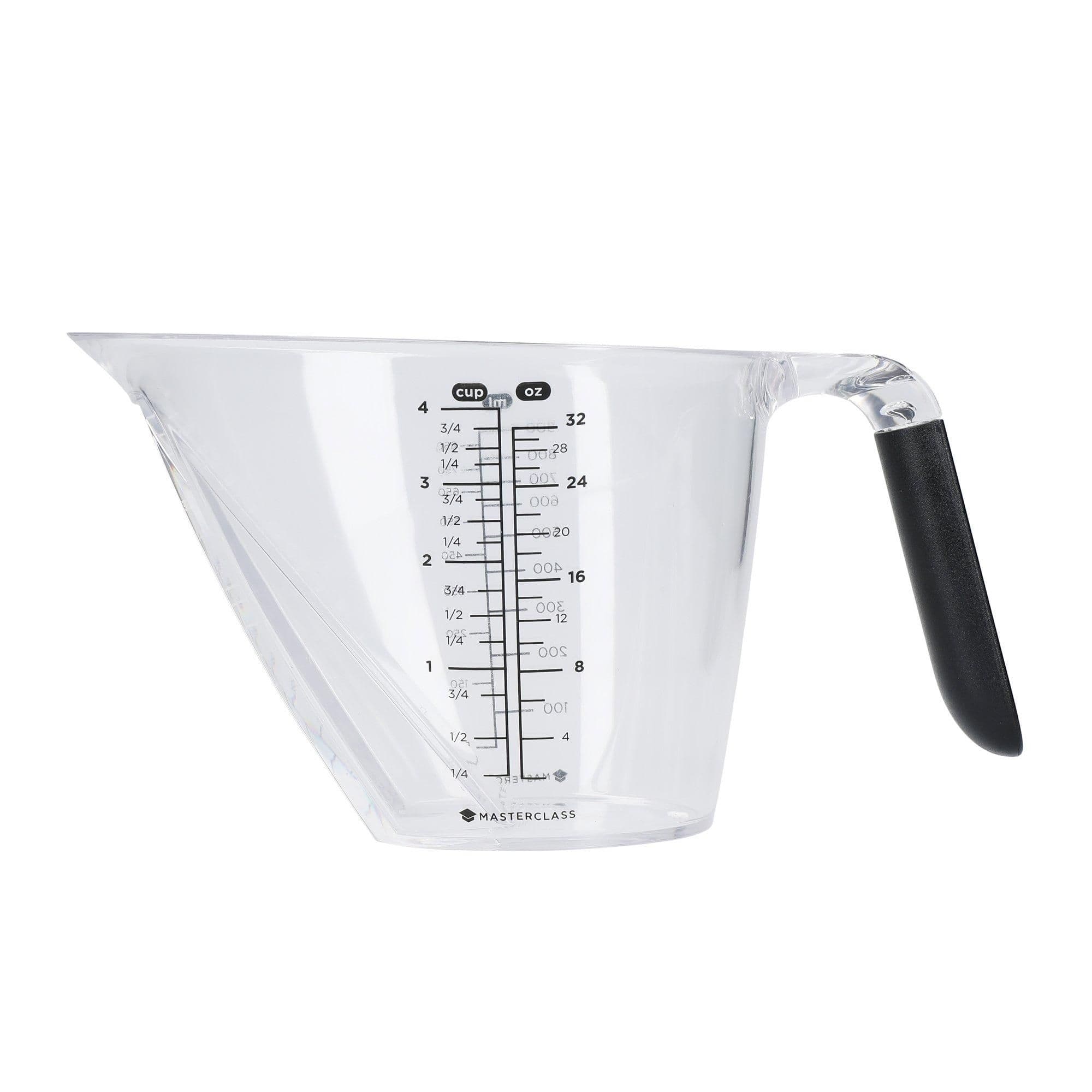 Angled Measuring Jug 1L BPA Free Plastic Jug Handle