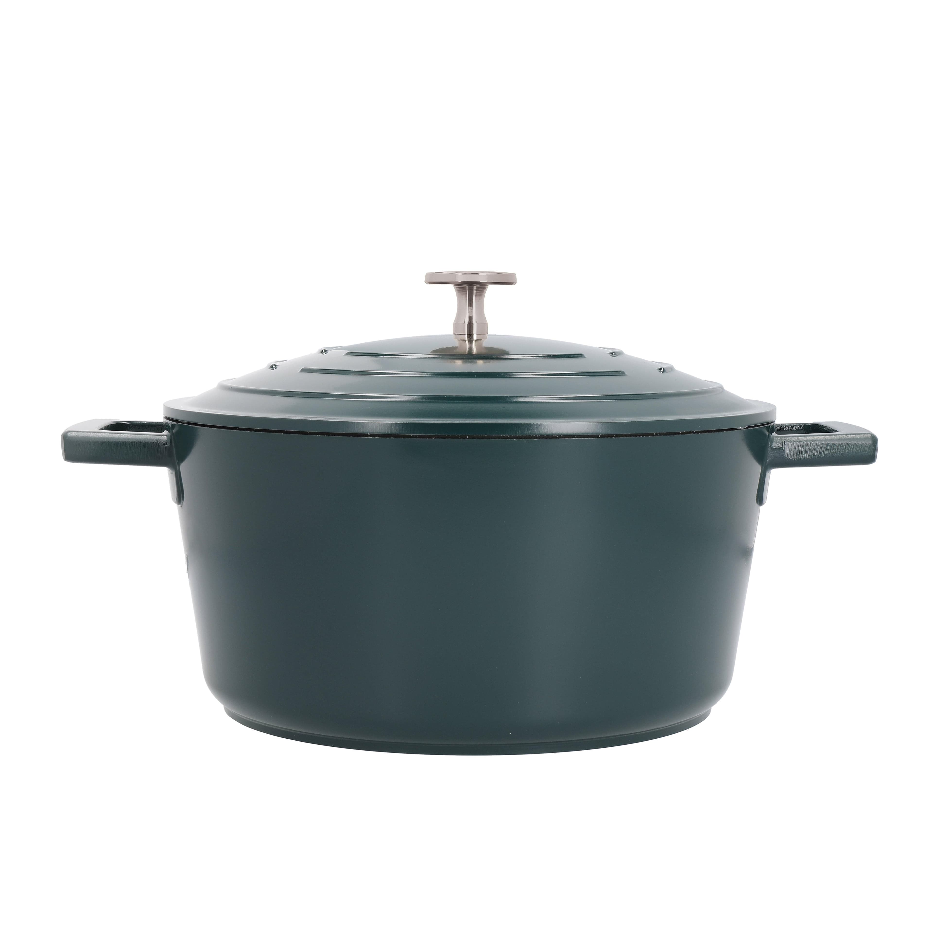Cast Aluminium Hunter Green Casserole Dish 24cm 4 Litre Gift Boxed