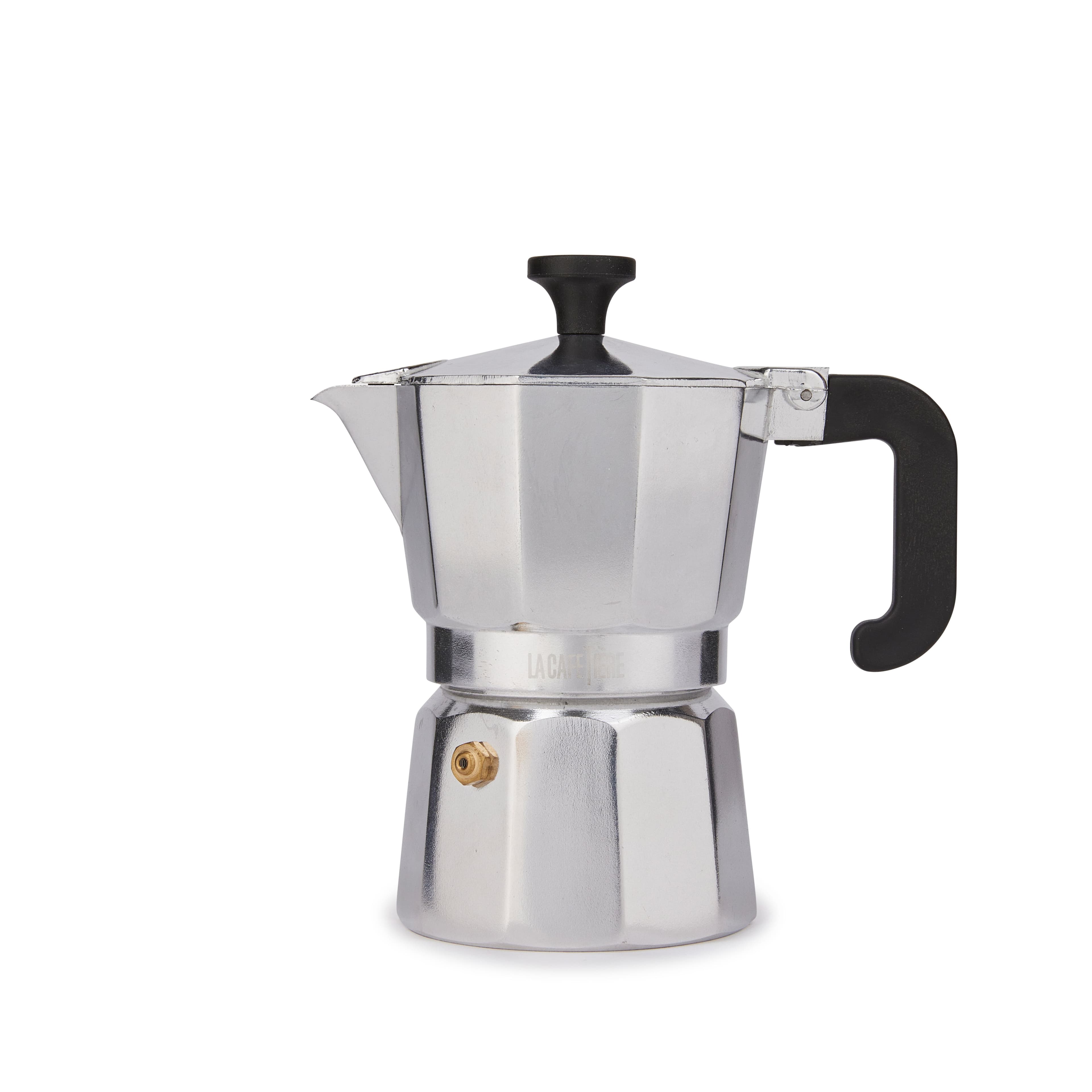 Venice Aluminium Espresso Maker Silver 3 cup