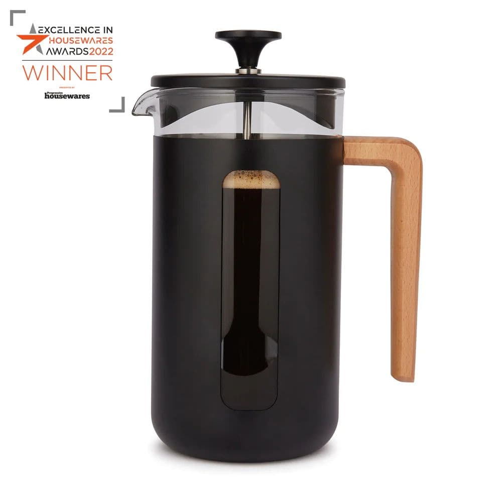 Pisa Stainless Steel Eight Cup Black Gift Boxed