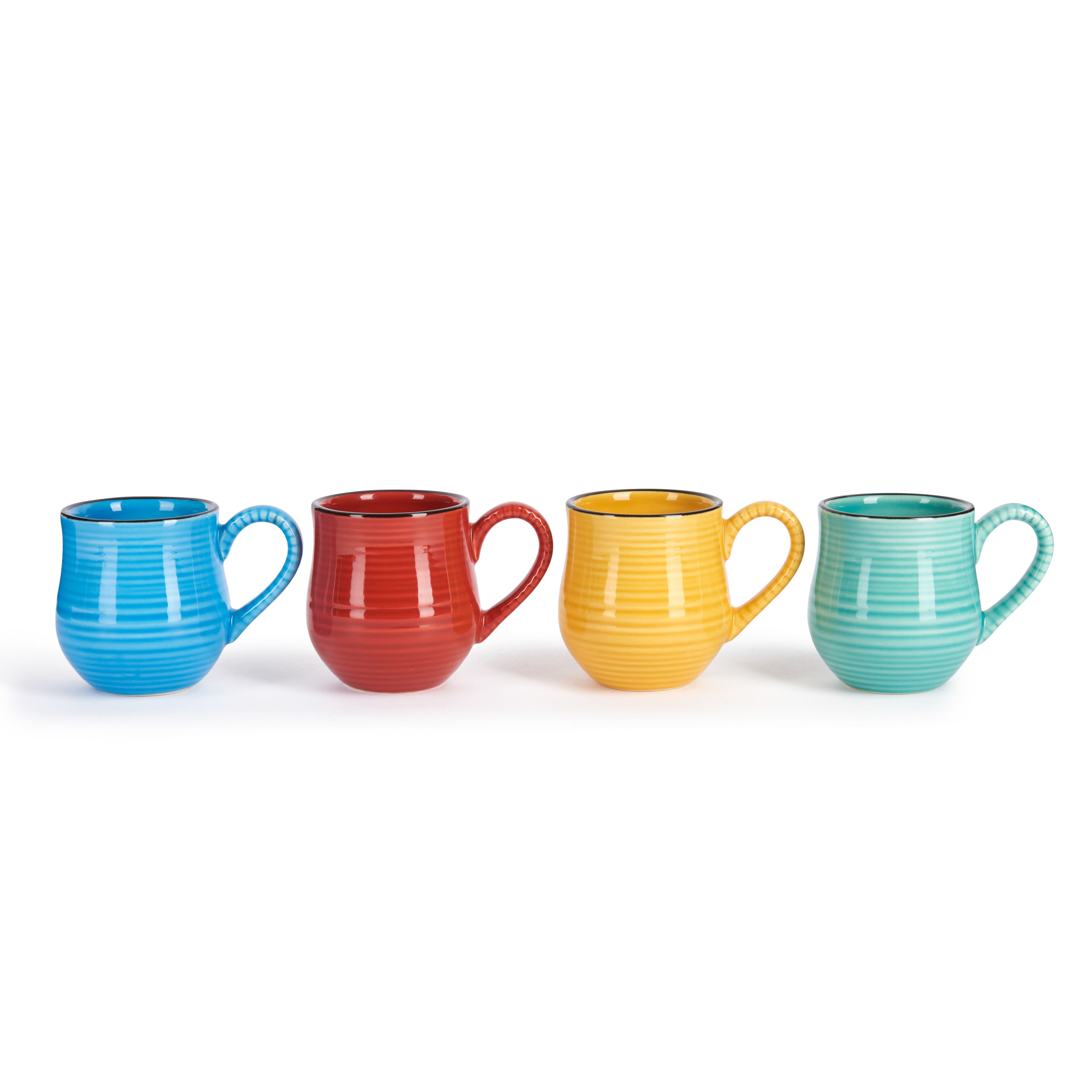 Mysa Ceramic Brights Espresso Mugs Set Four Gift Boxed