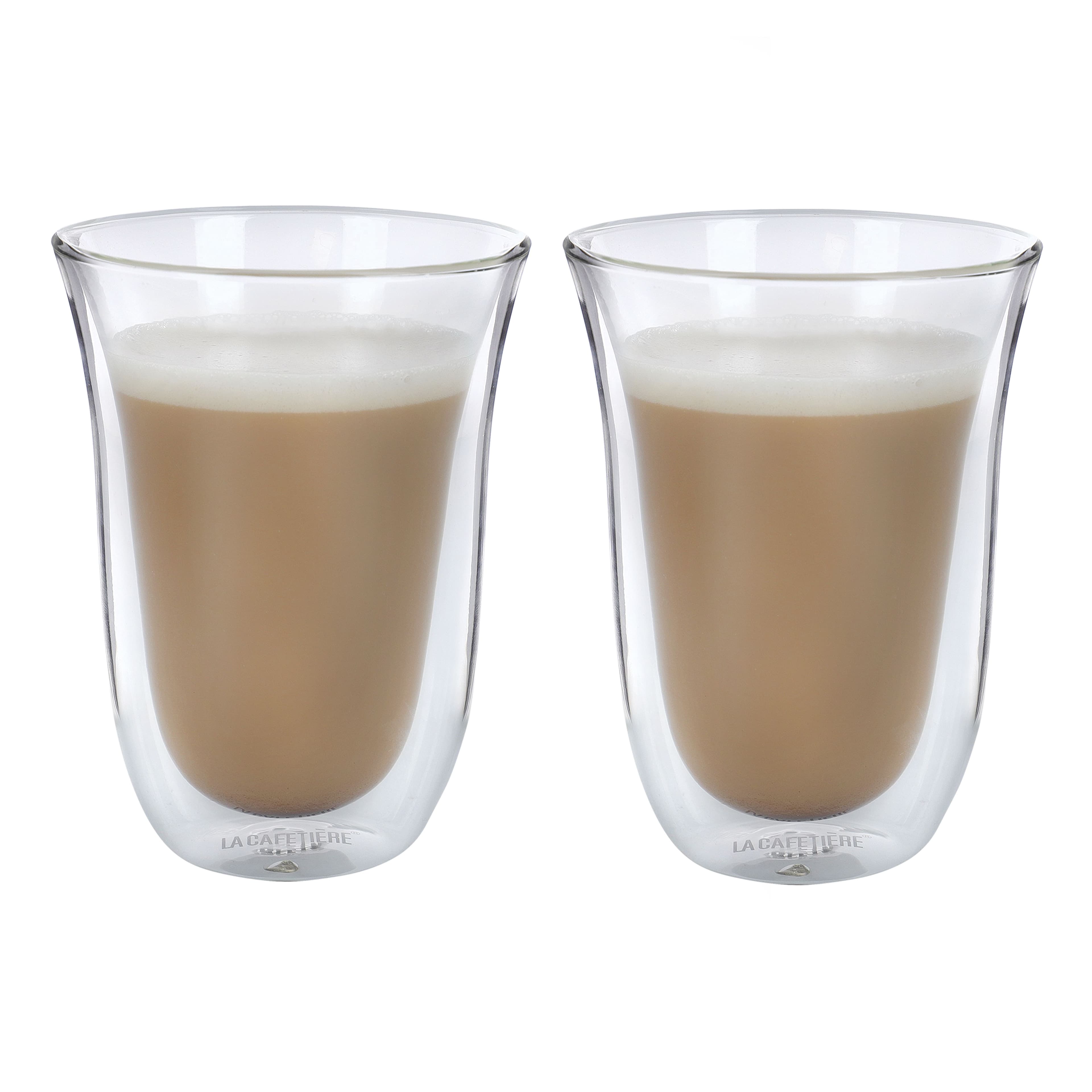 Set 2 Double Walled Latte Mugs