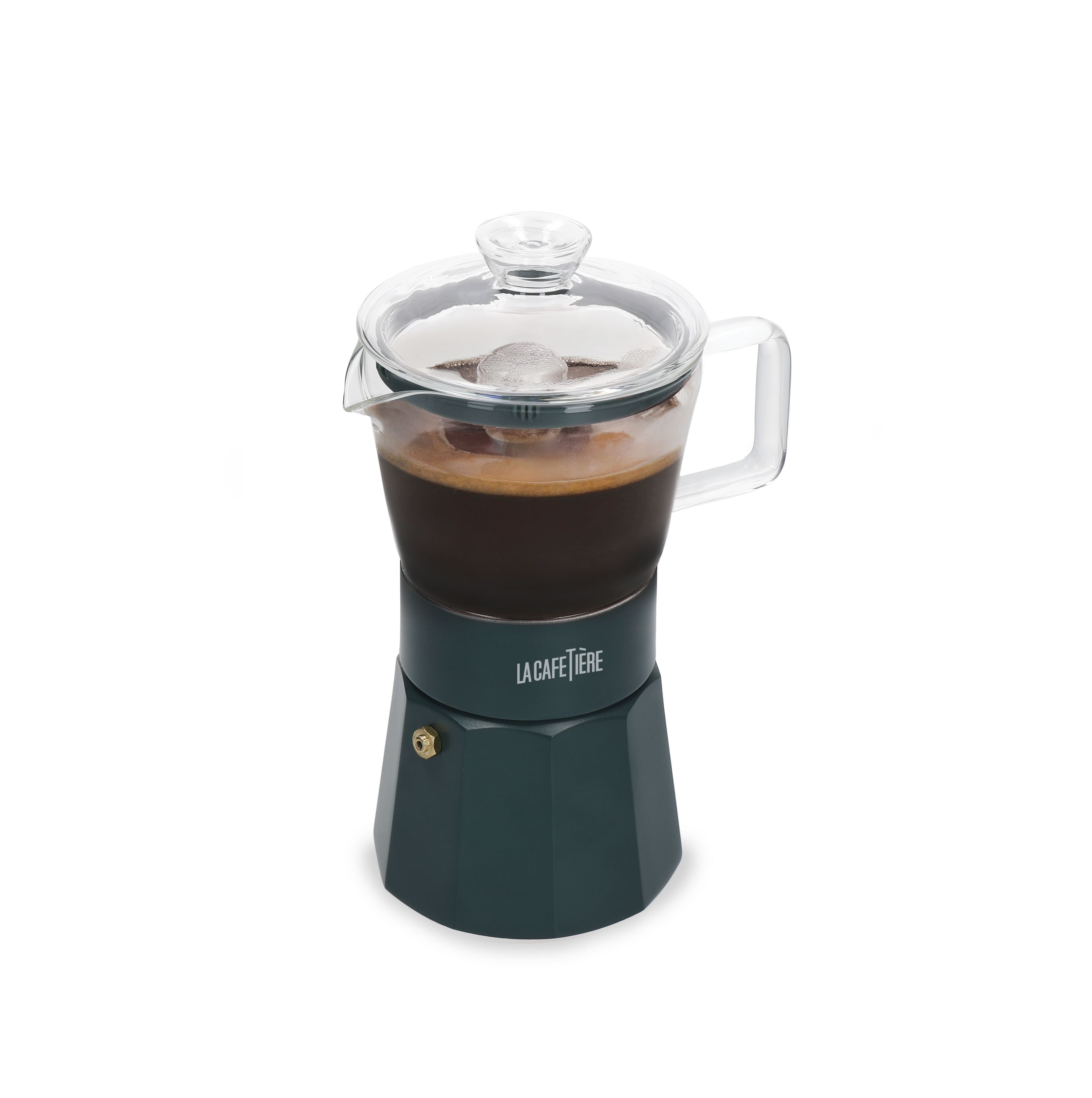 Glass Espresso Maker Green 6 cup