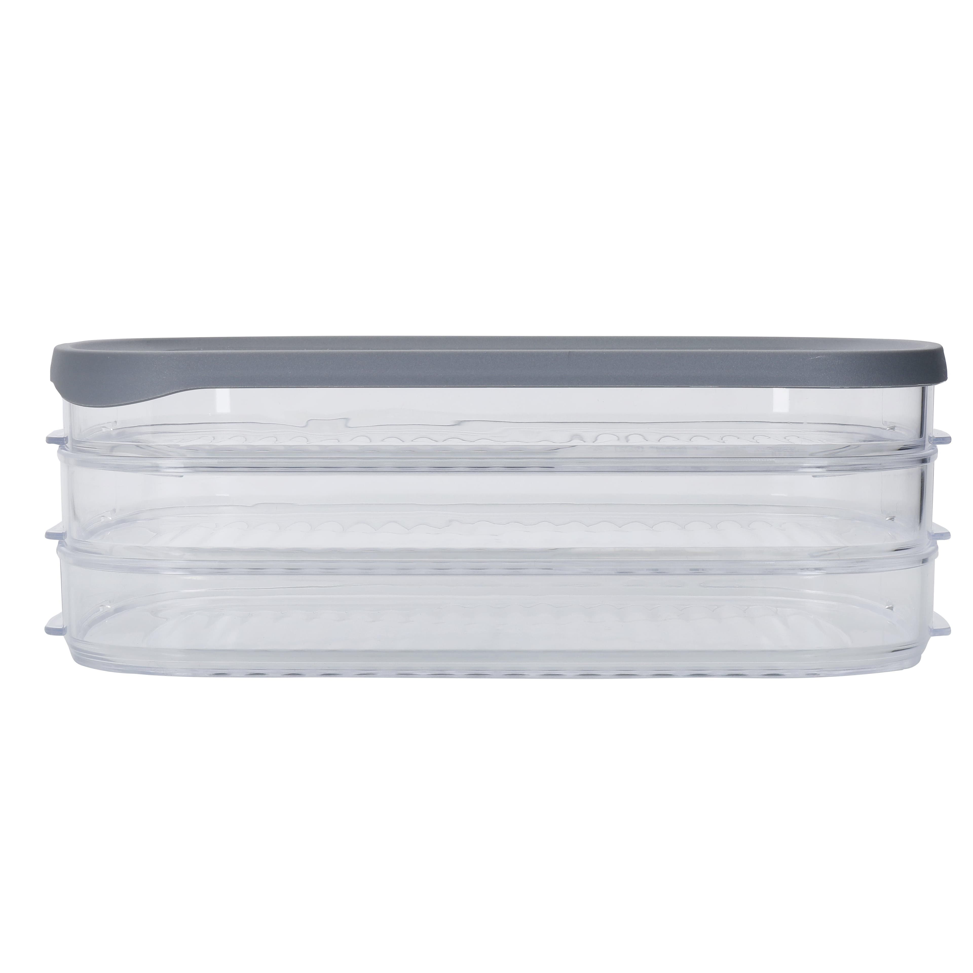 Deli Food Storage Box 3x Compartments