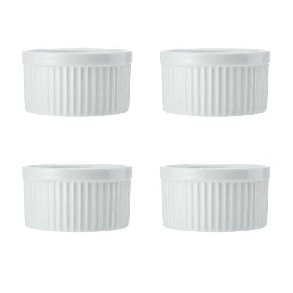 Chalk Porcelain Ramekins Set 4 9.5cm