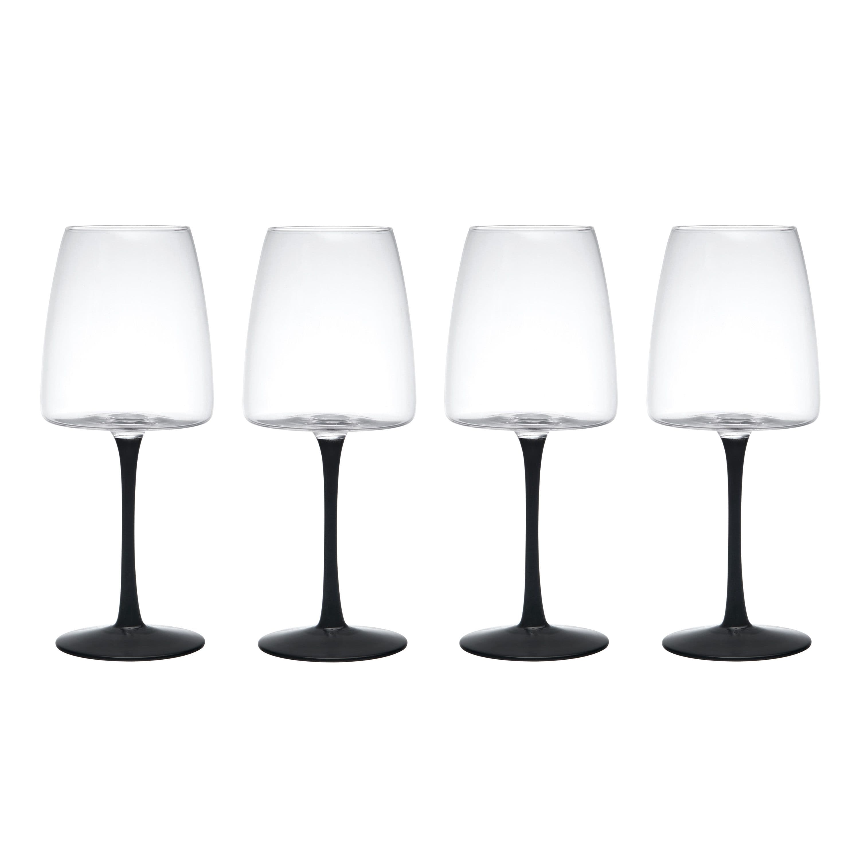 Palermo Crystal Wine Glasses Set 4 Dishwasher Safe