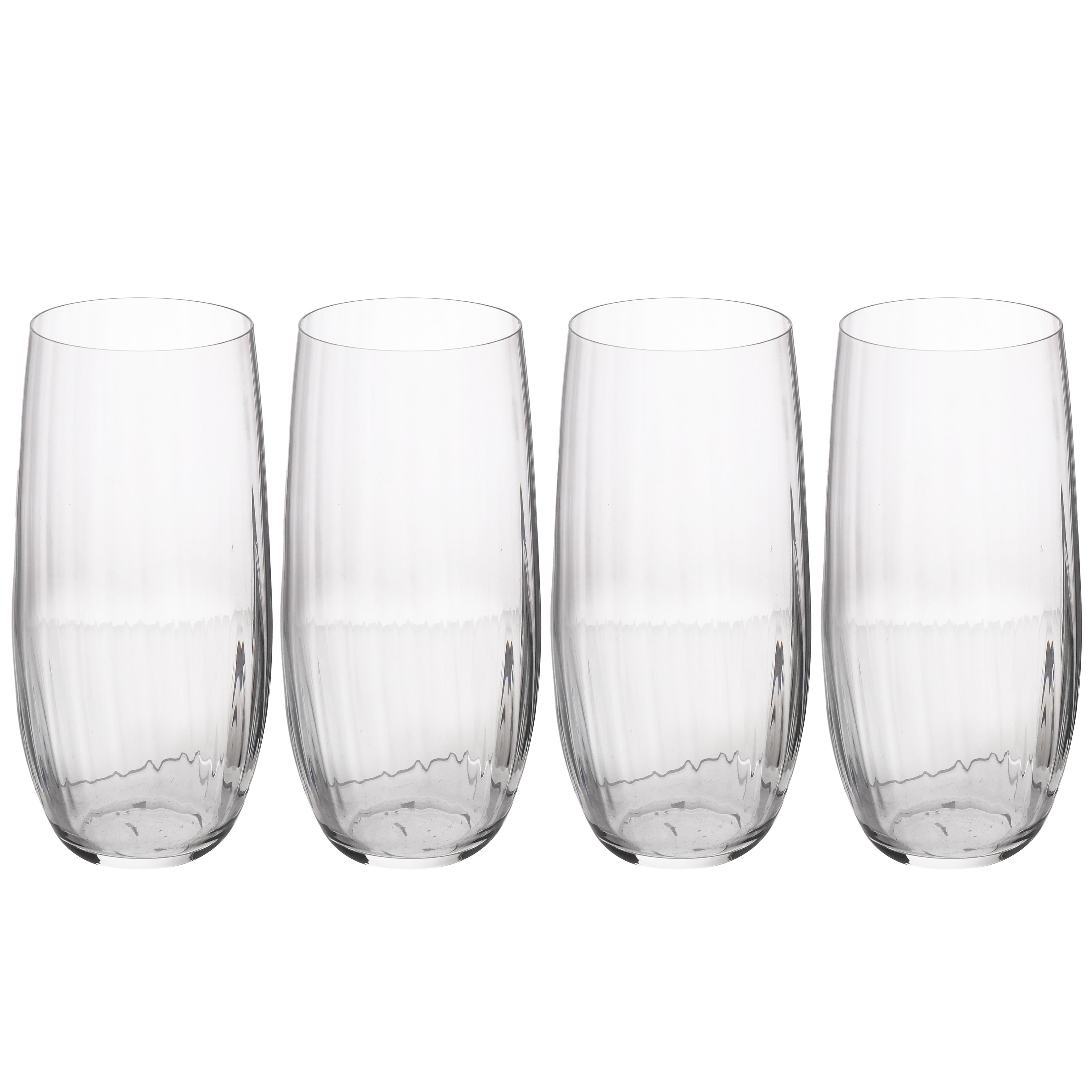 Treviso Crystal Highball Glasses Set 4
