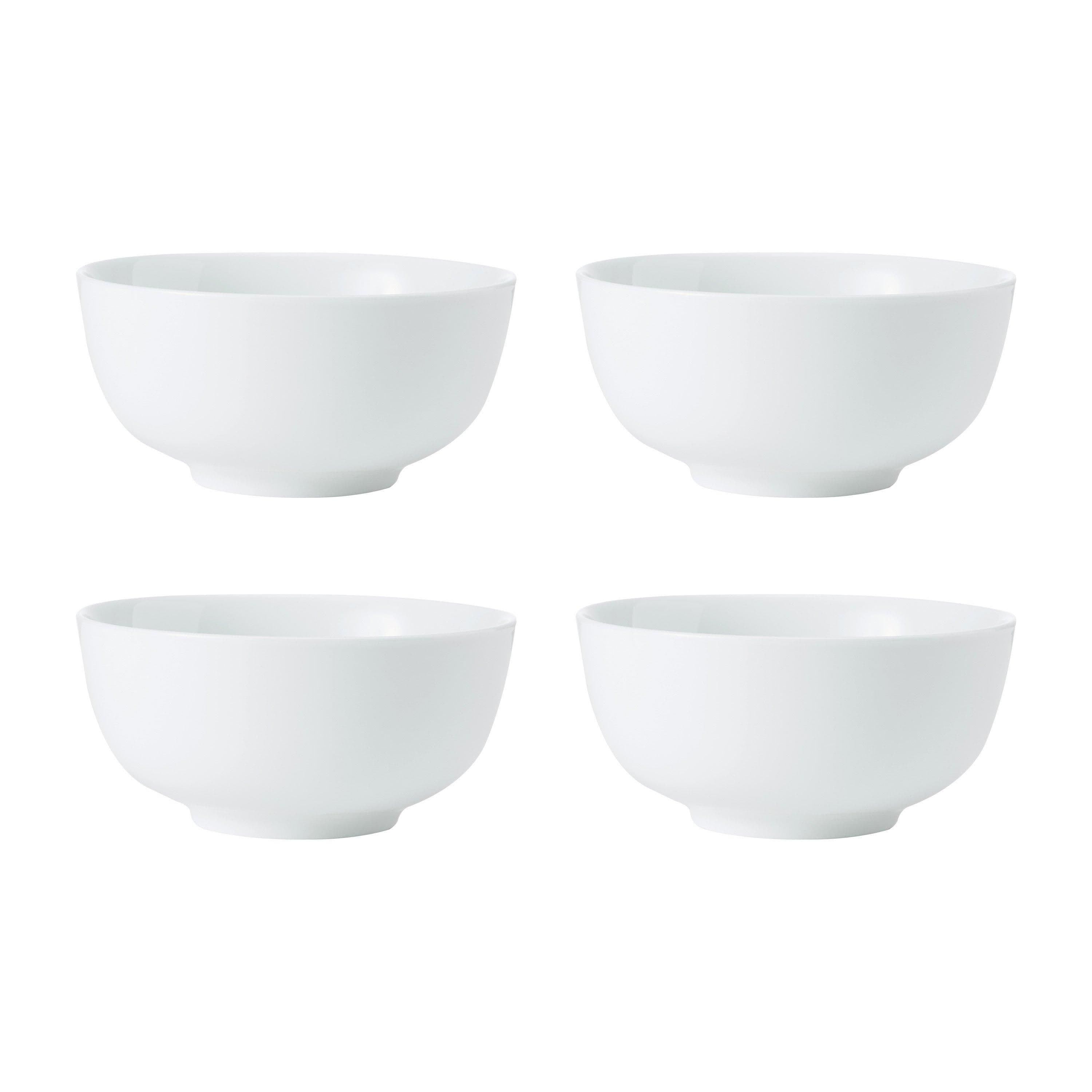 Chalk Porcelain Cereal Bowls Set 4 14cm