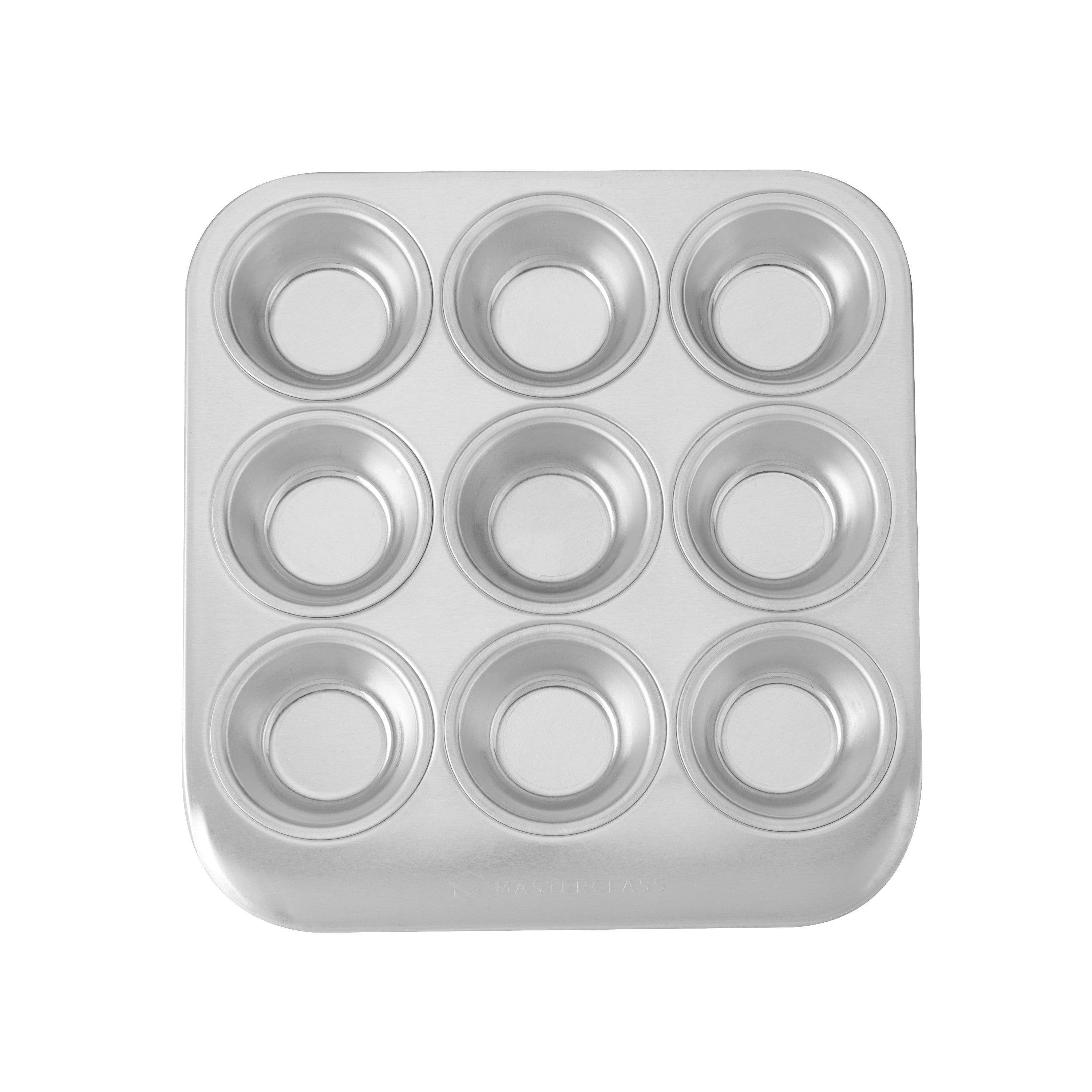 Recycled Aluminium 9 Hole Muffin Tin 24x22cm