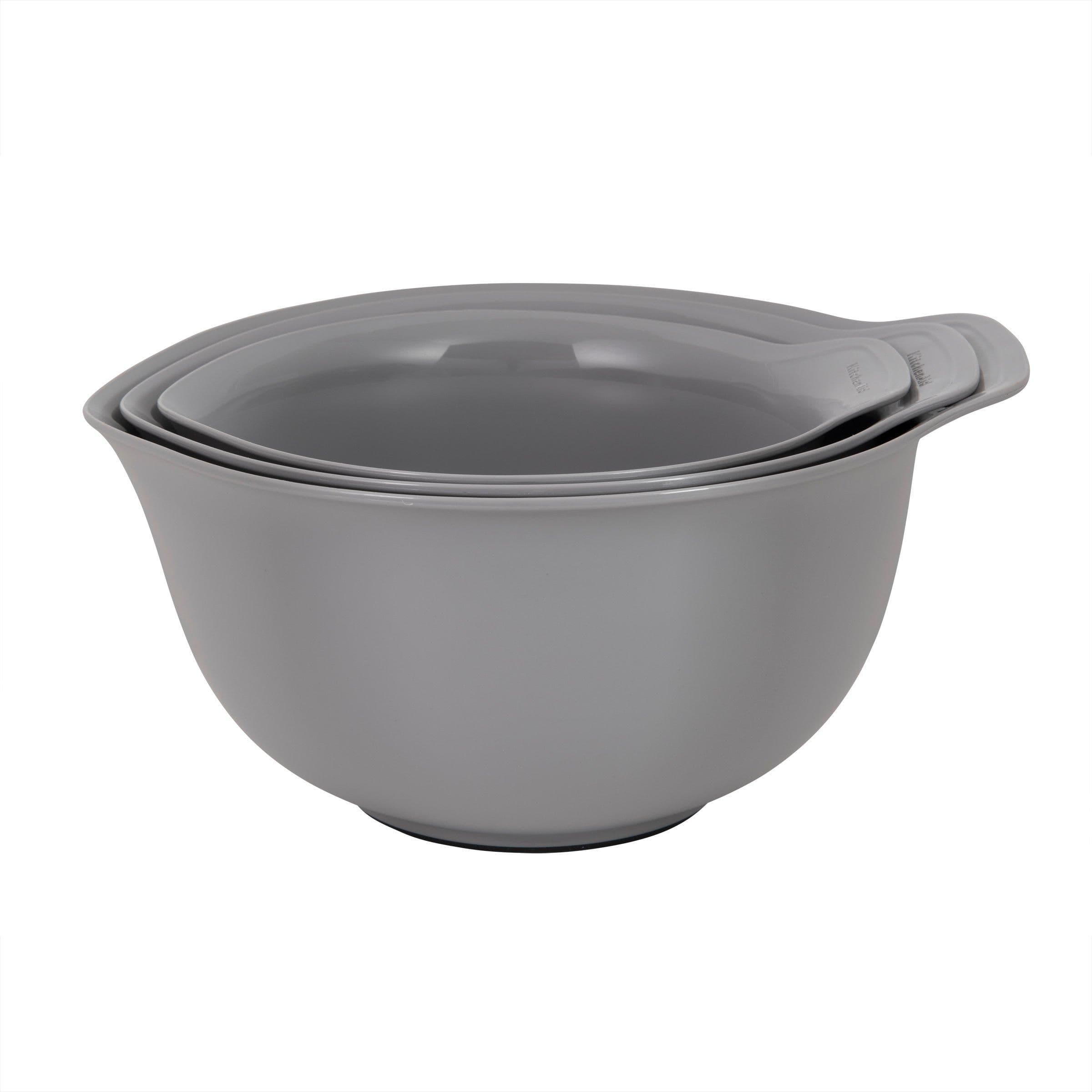 3pc Nesting Mixing Bowl Set - Charcoal Grey
