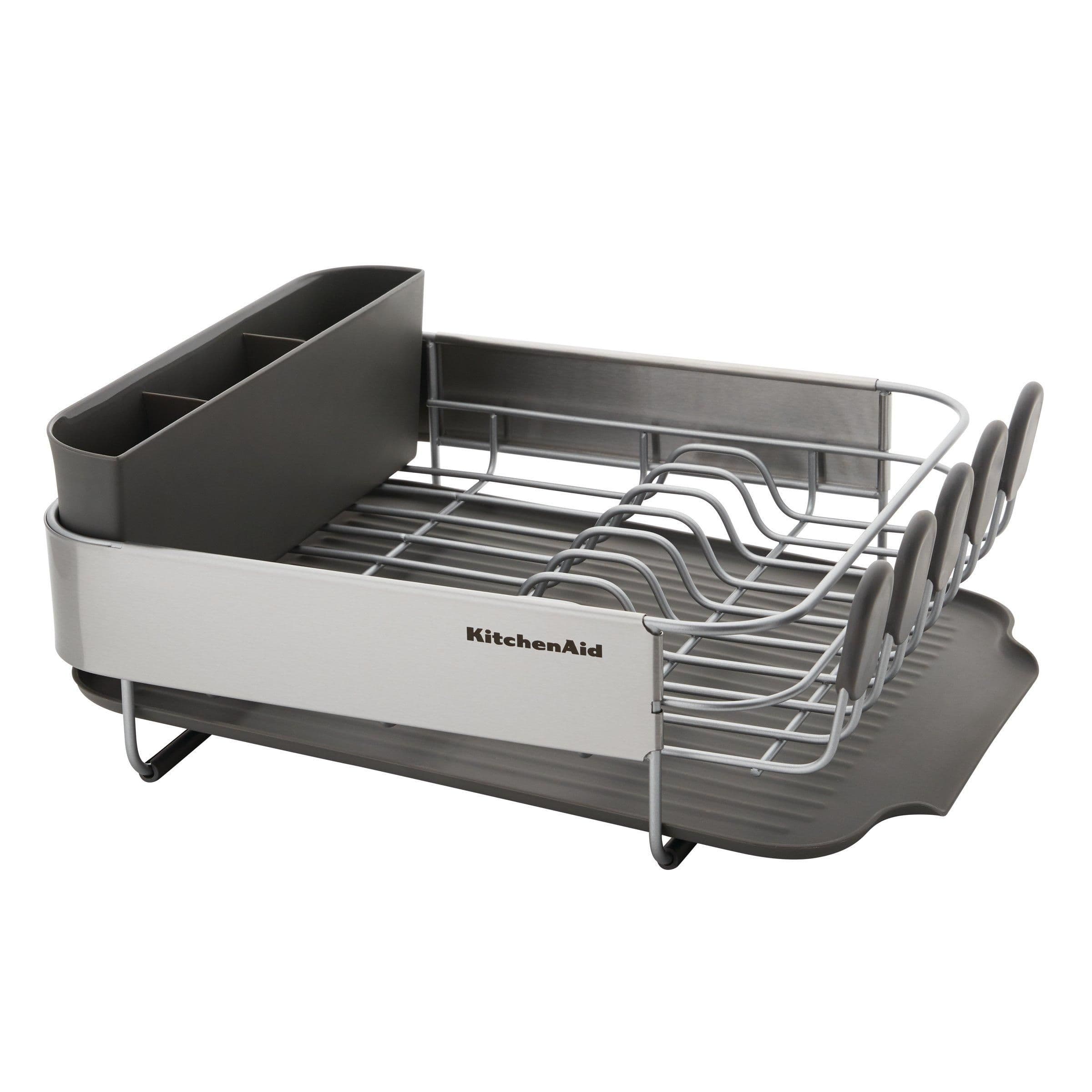 Compact Dish-Drying Rack - Charcoal Grey