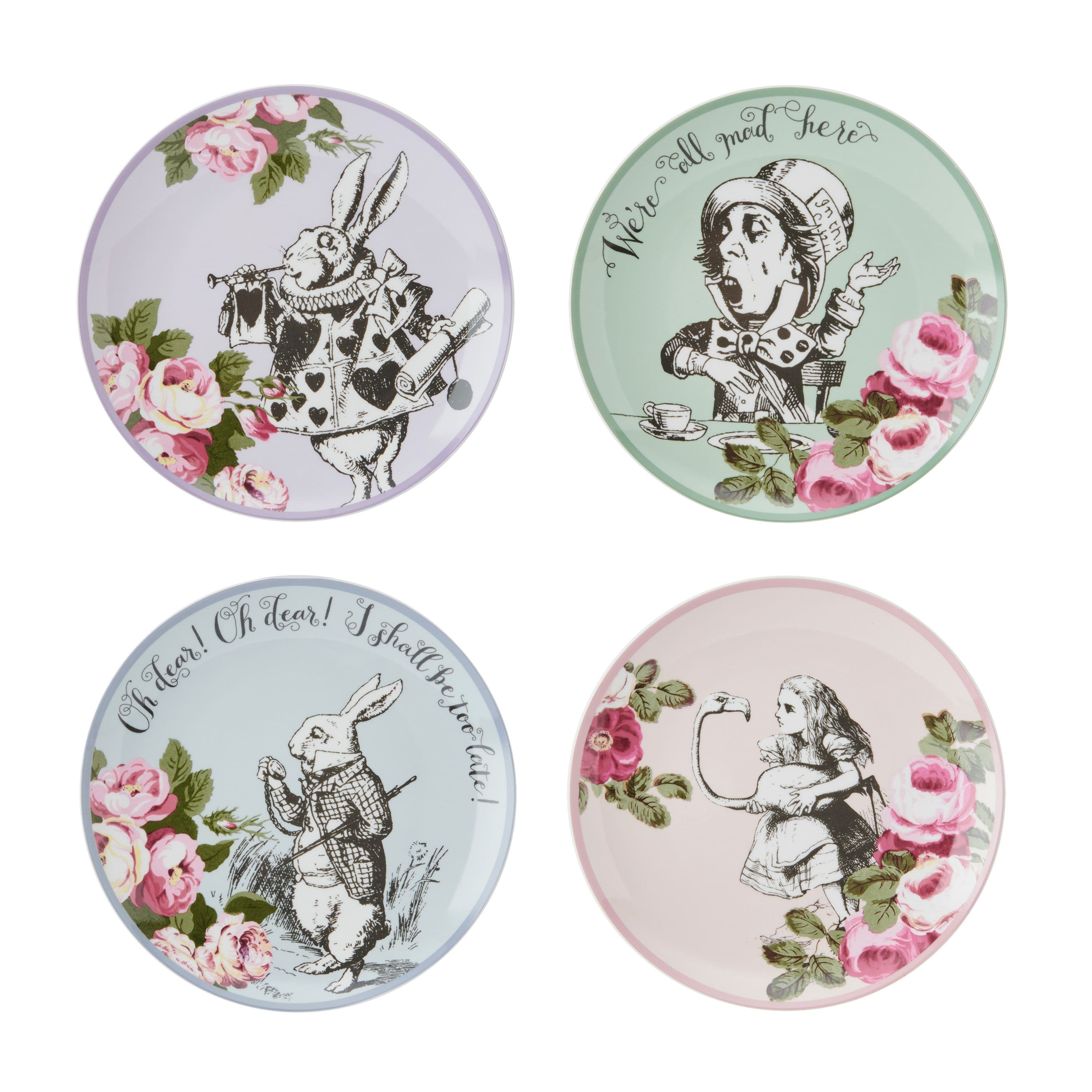 Side Plates Bone China Set 4 x 21cm