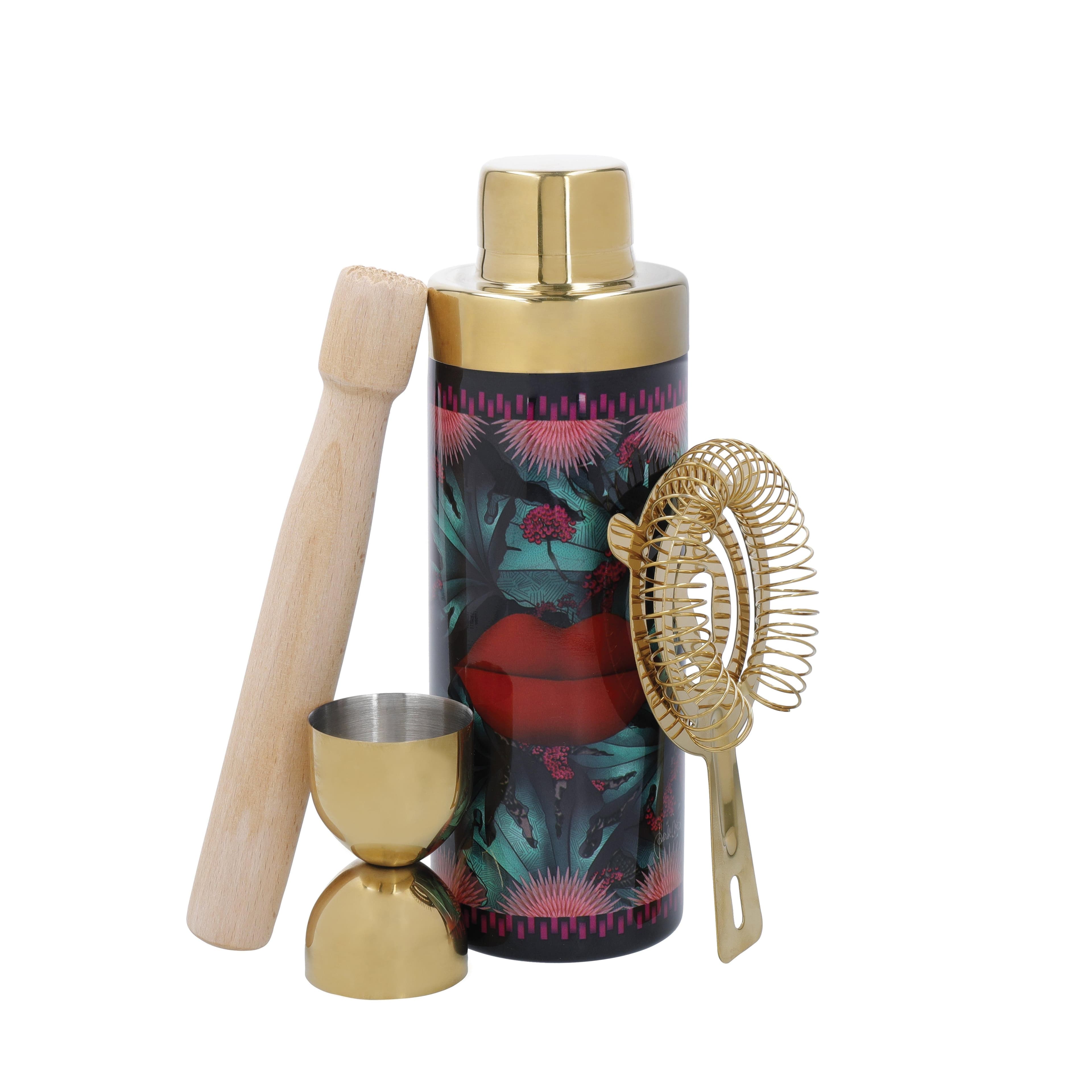Sarah Arnett Cocktail Shaker Set 4 Pieces