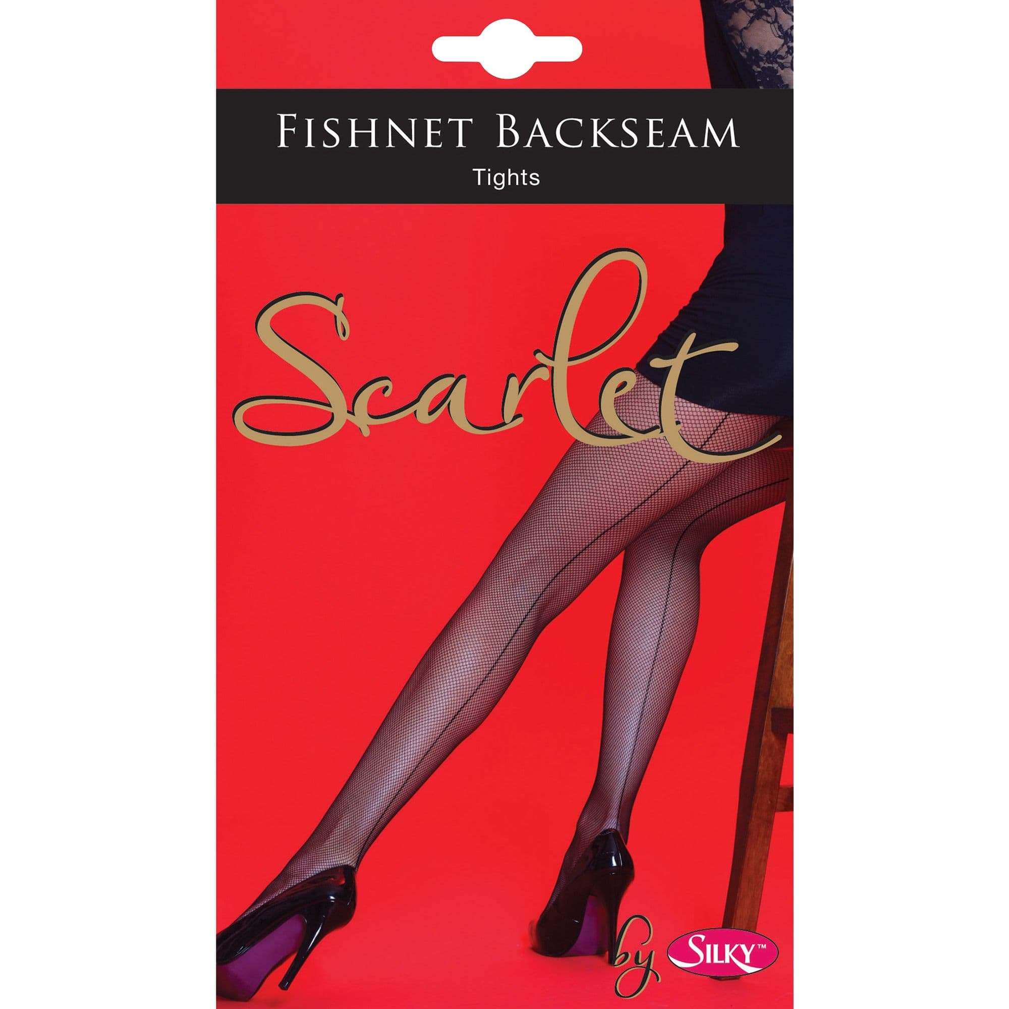 Scarlet Backseam Fishnet Tights
