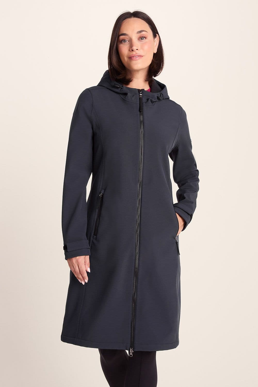 Enya Softshell Long Jacket Dark