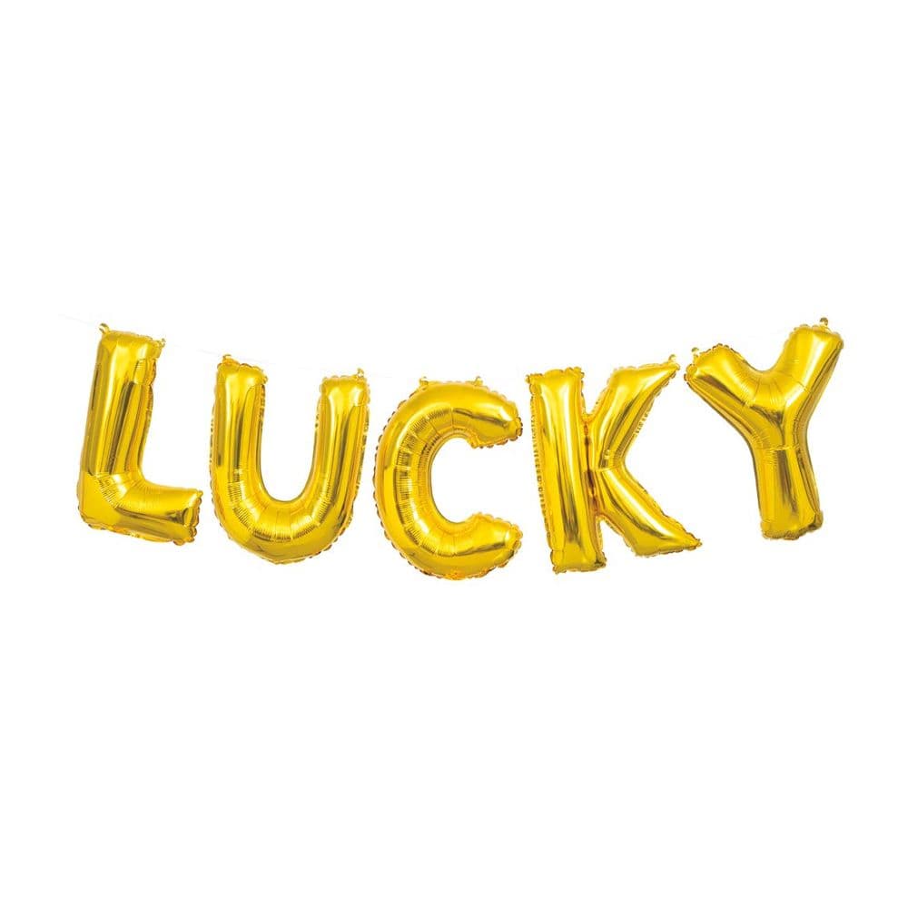 Lucky Foil Balloon Banner Kit