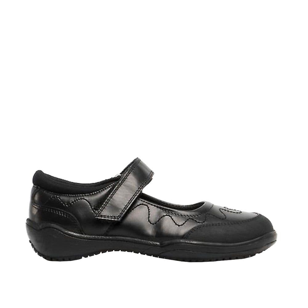 Leather Touch Fastening School Shoe