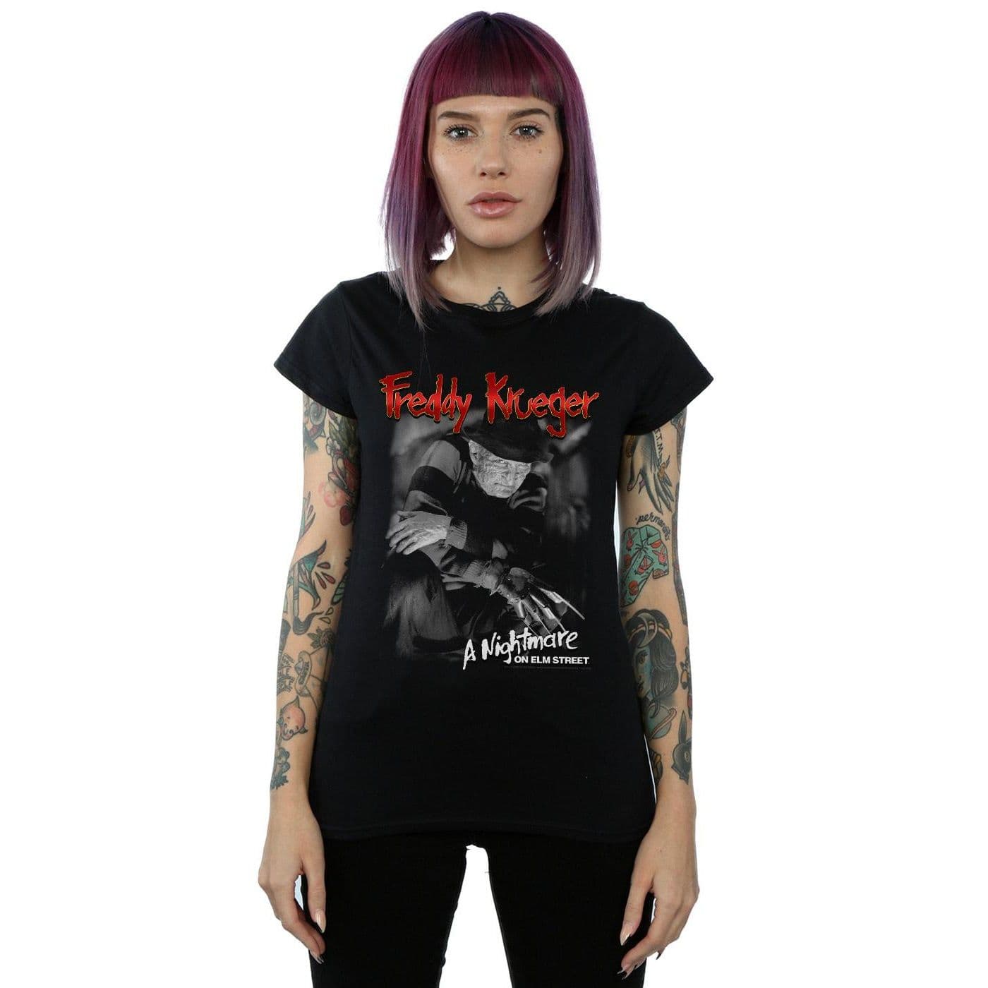 Freddy Black And White Photo Cotton T-Shirt