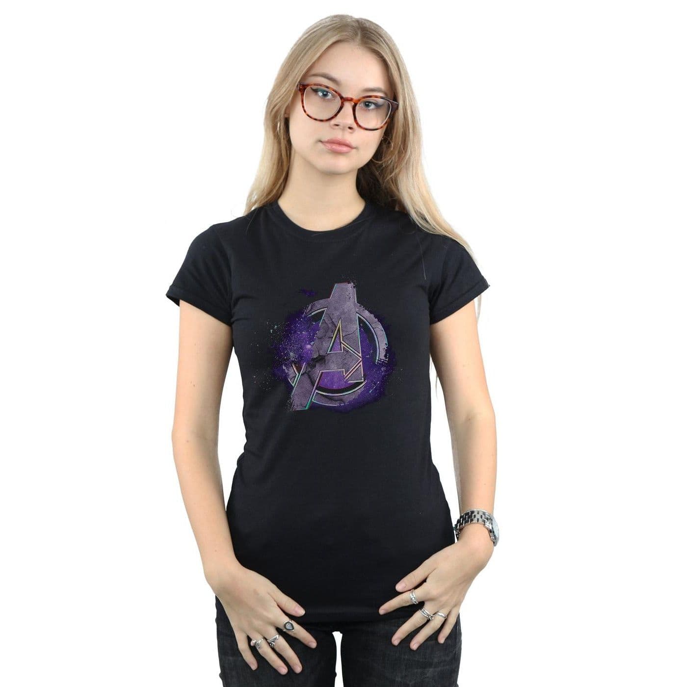 Avengers Endgame Space Logo Cotton T Shirt
