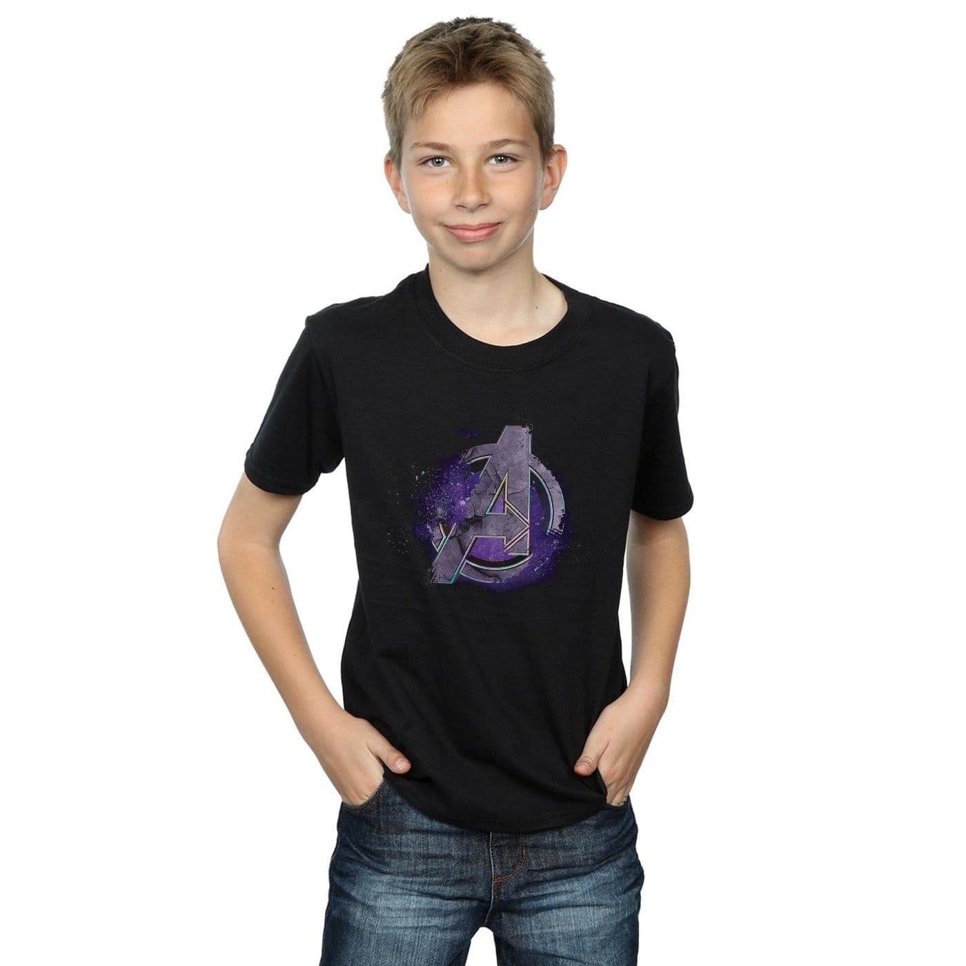 Avengers Endgame Space Logo T Shirt