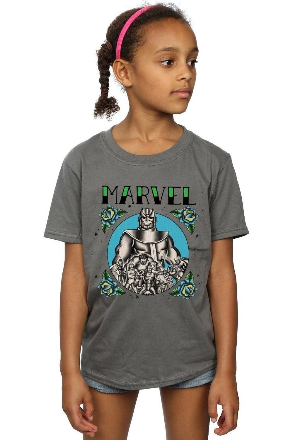Avengers Group Tattoo Cotton T Shirt