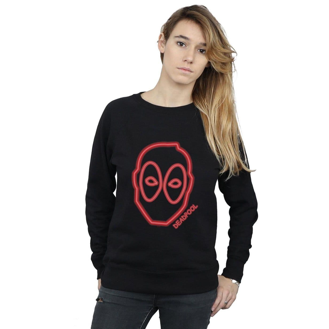 Deadpool Neon Head Sweatshirt