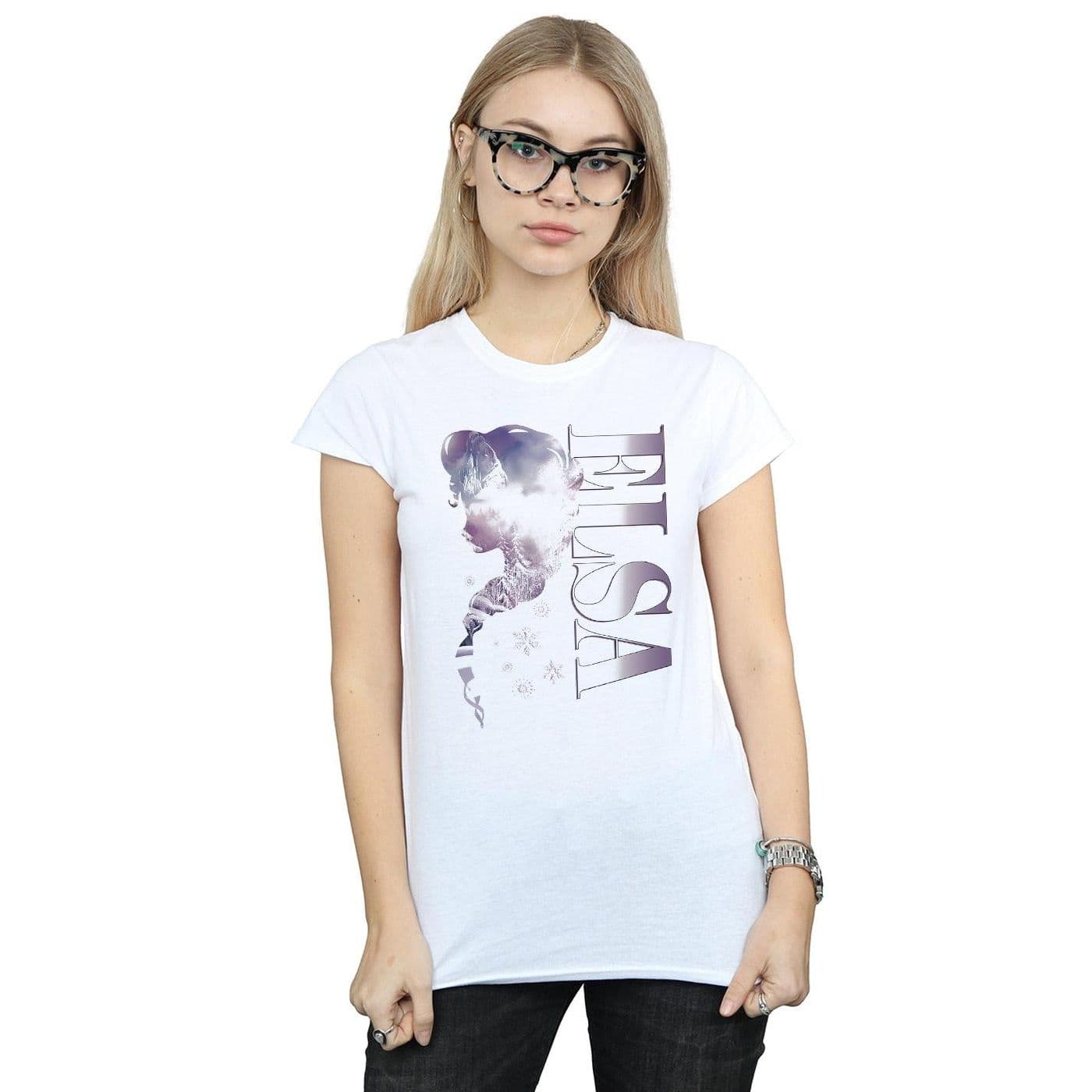 Frozen Ice Kingdom Silhouette Cotton T Shirt