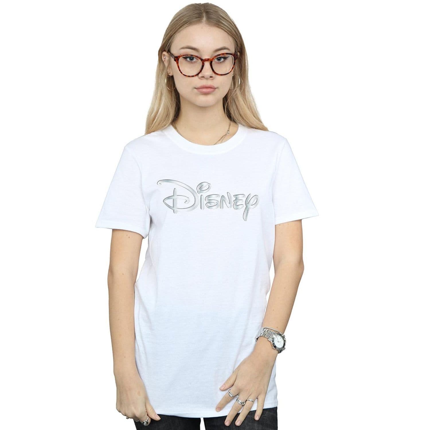 Glacial Logo Cotton Boyfriend T Shirt