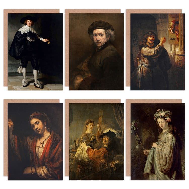 Rembrandt Flora Prodigal Son Samson Stoffels Portrait Soolmans Fine Art Greeting Card Pack of 6