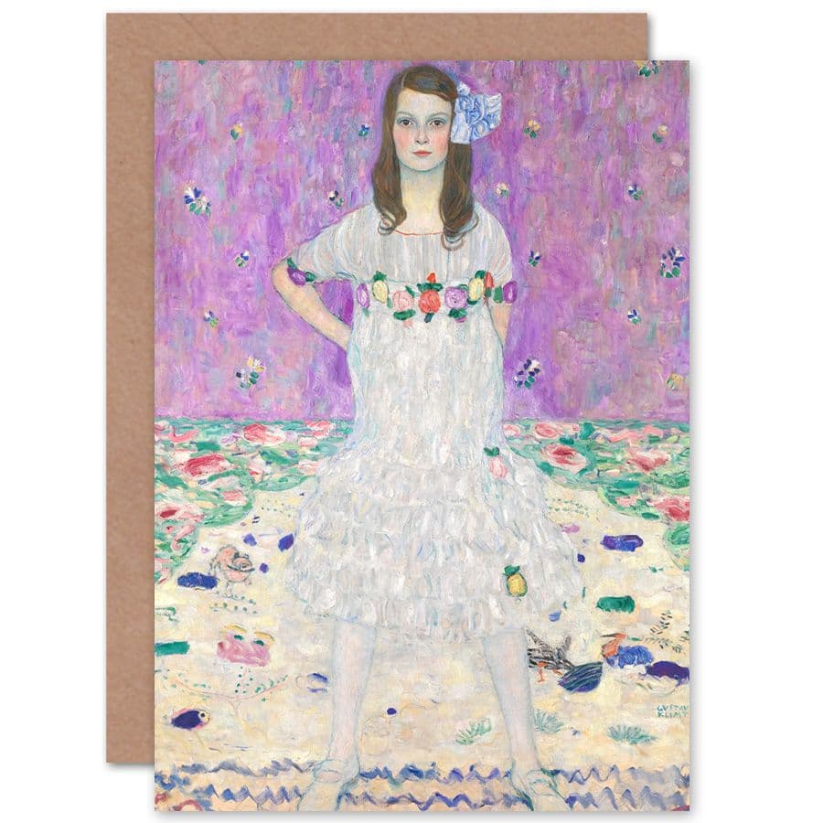 Klimt Mada Primavesi Painting Fine Art Greetings Card