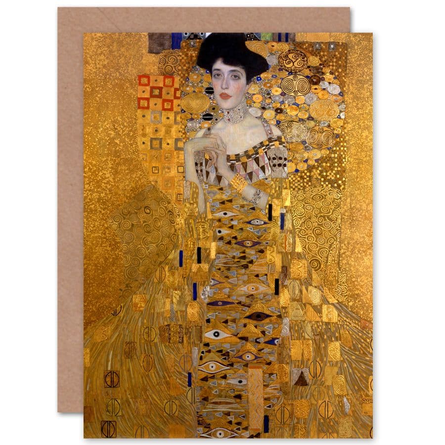 Gustav Klimt Portrait Adele Bloch Bauer Fine Art Greetings Card